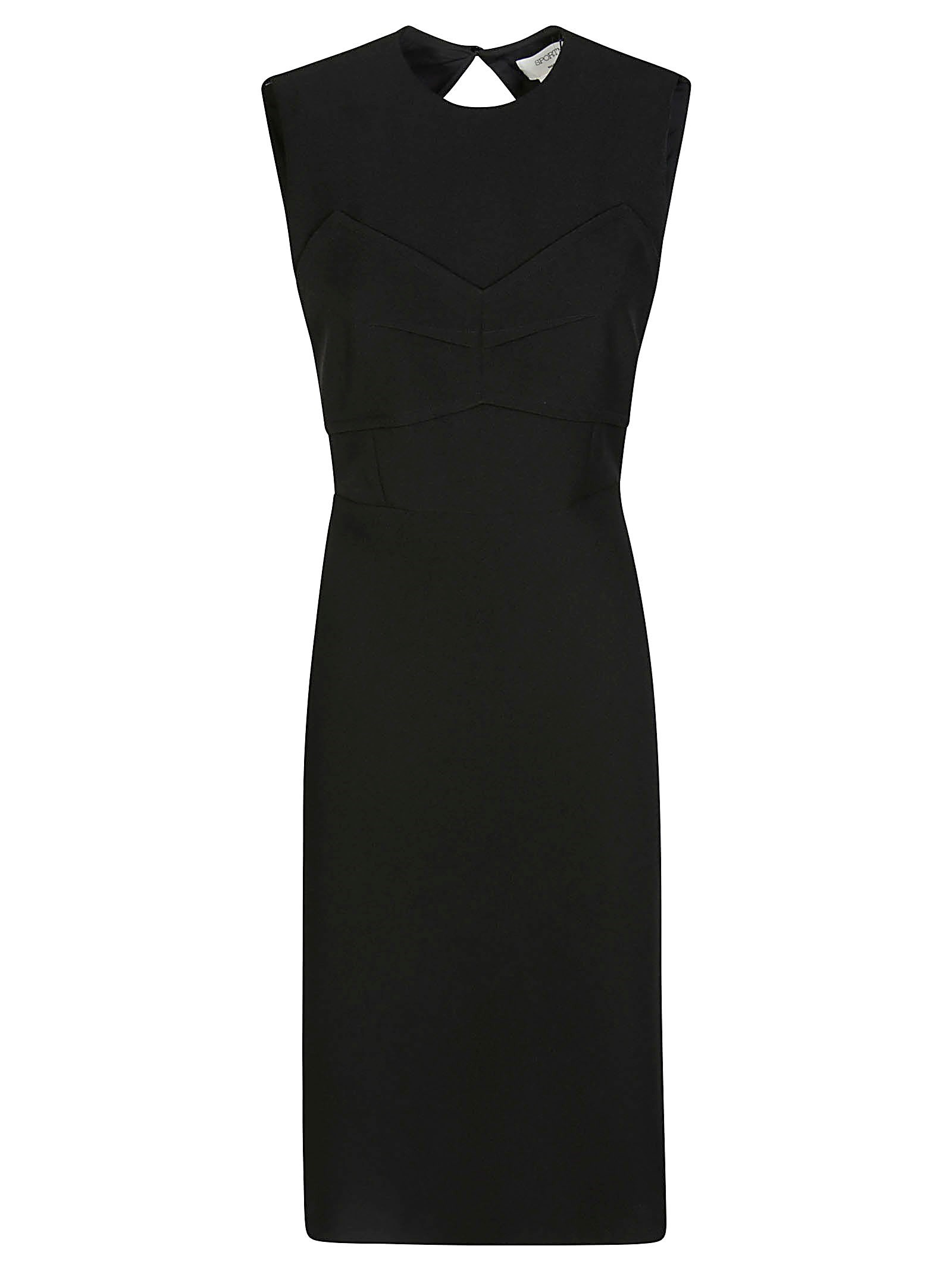 Shop Sportmax Mirto Abito Sm Scollo In Black