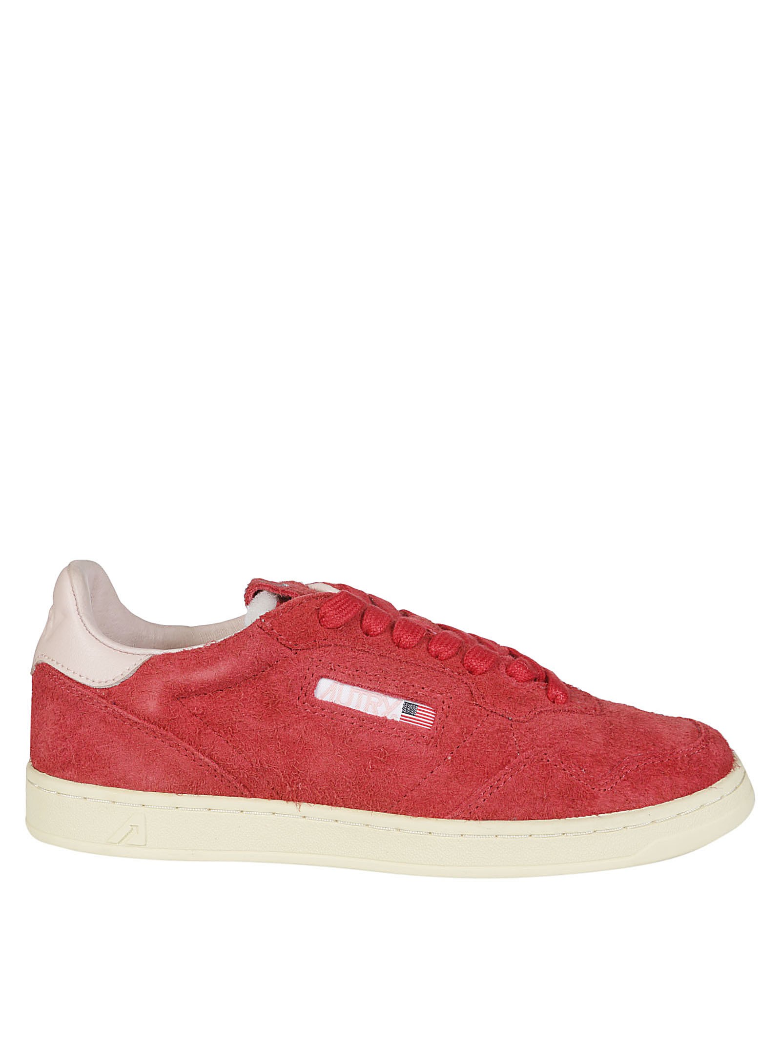 Shop Autry Flat Low In Rosso