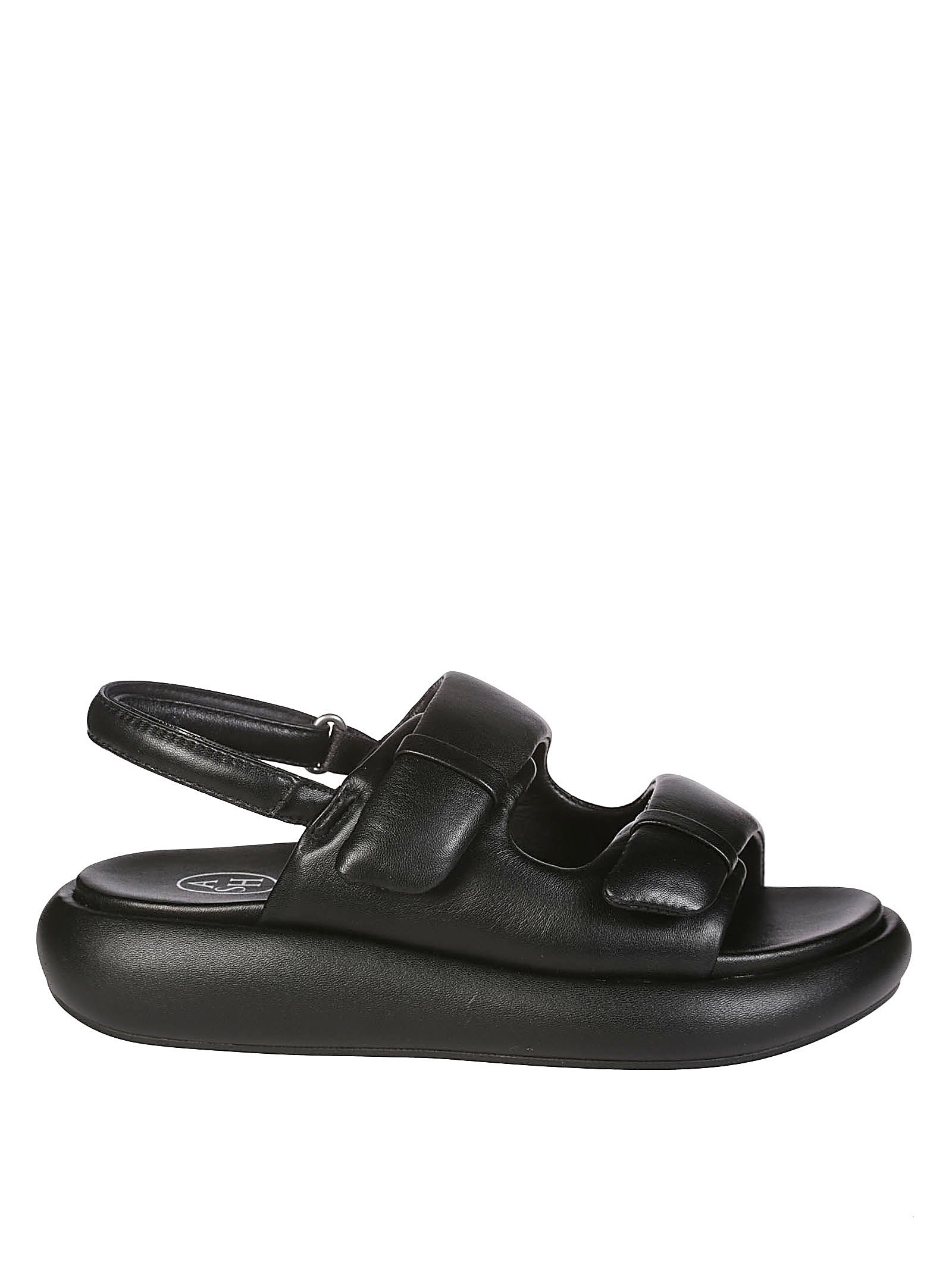 Ash Vinci Black Platform Sandal In Nero