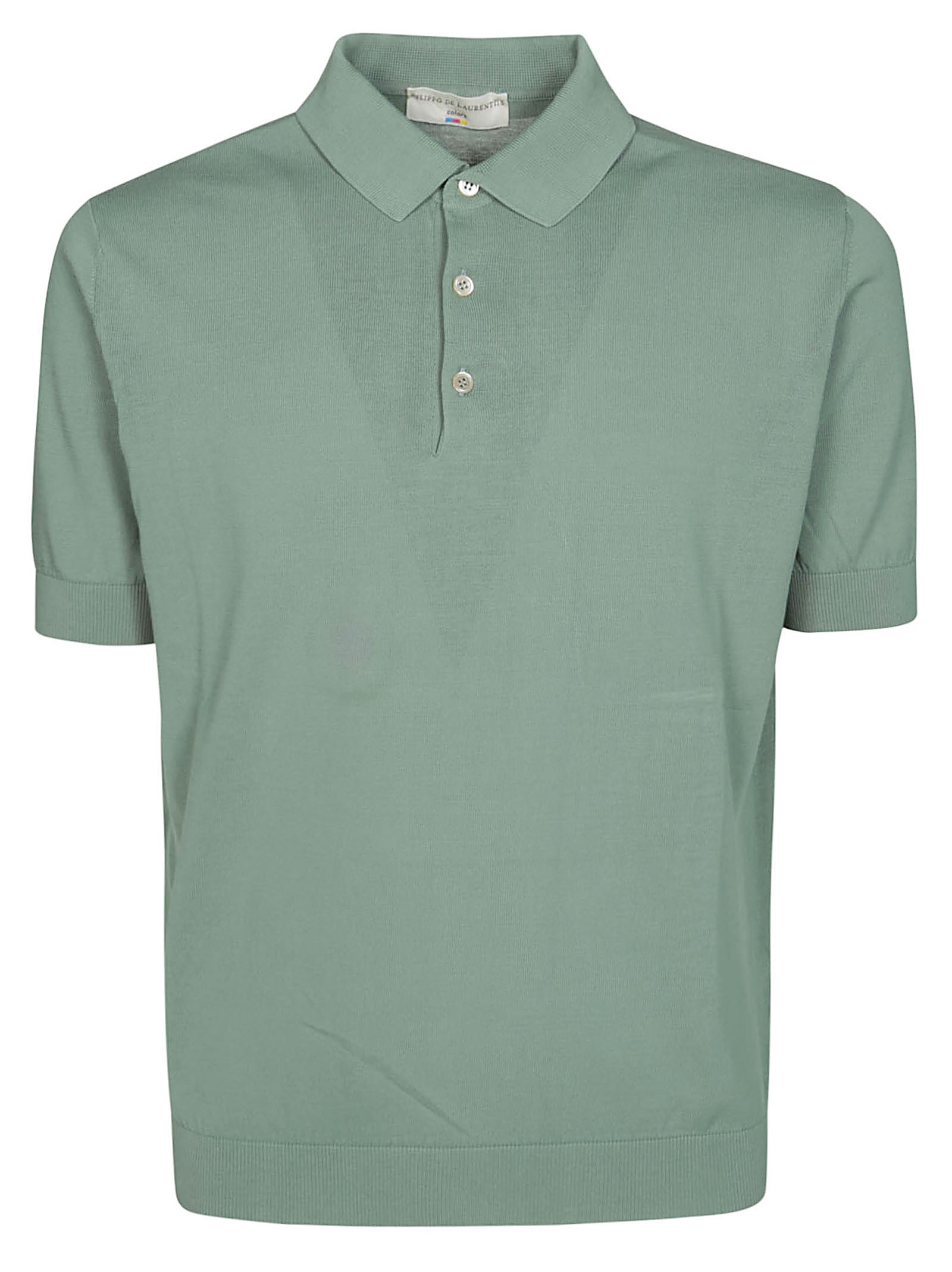 Shop Filippo De Laurentis Polo Crepe Calata Lavata In Verde