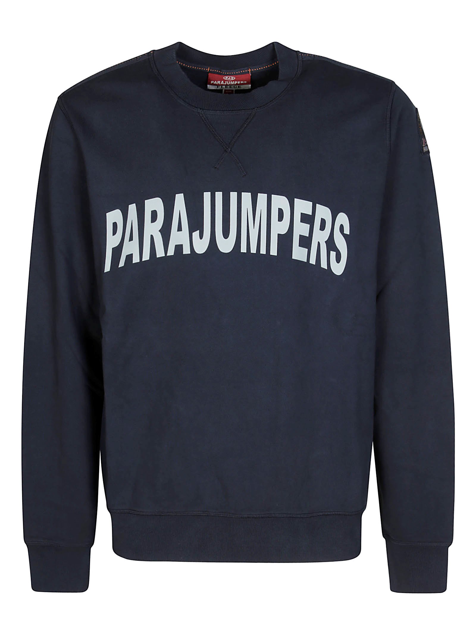 Shop Parajumpers Felpa Gc Logo In Blu