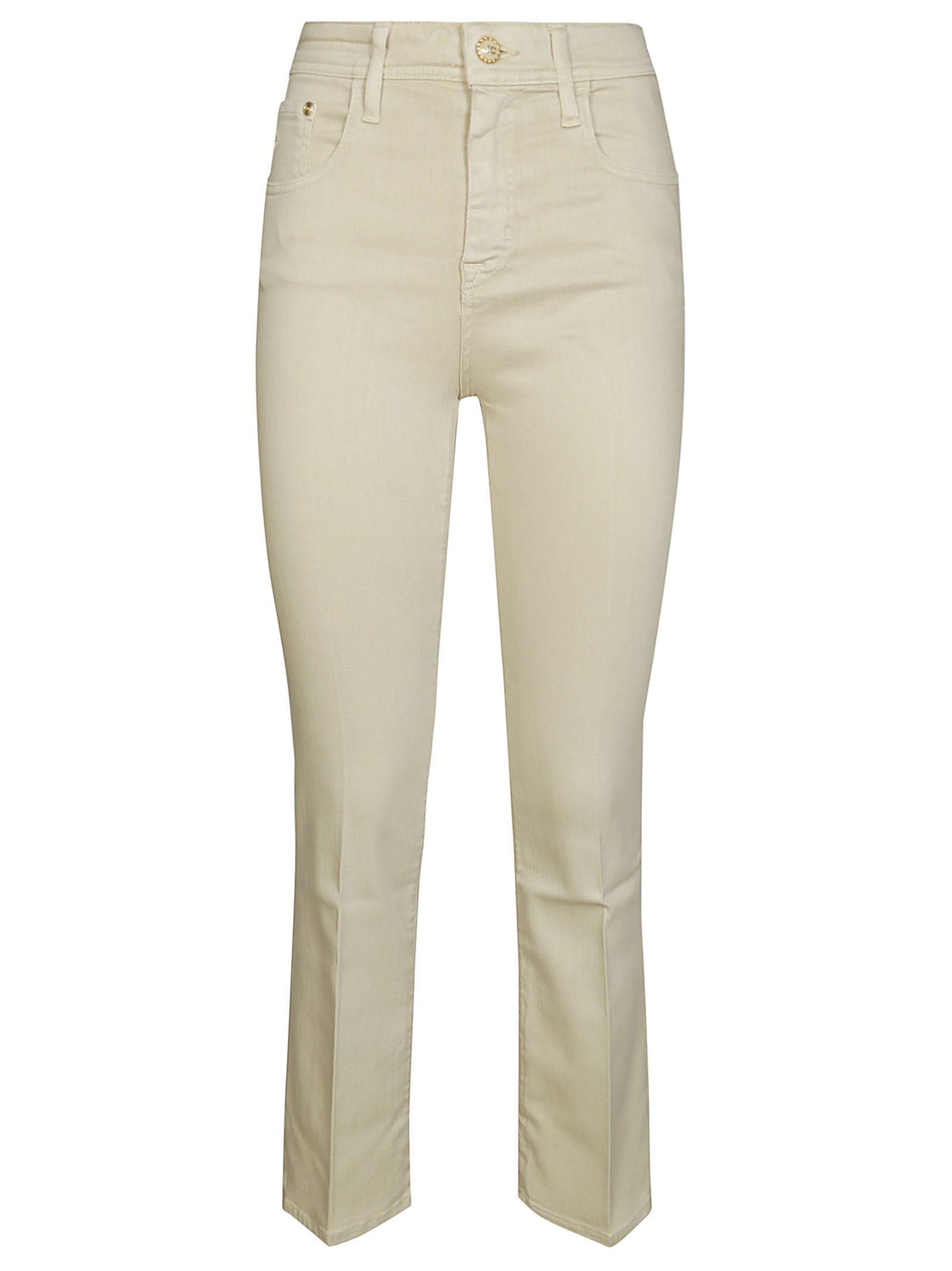 Jacob Cohen Kate Crop Jeans Back Pockets In Giallo