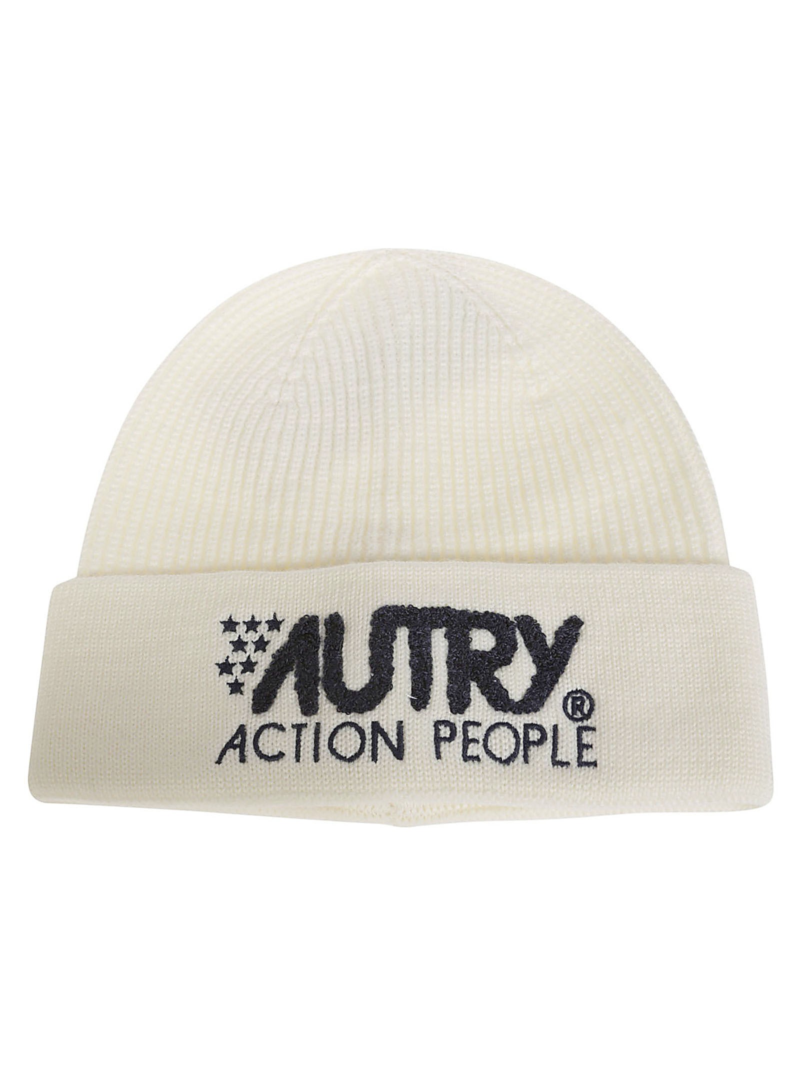 Shop Autry Berretto Logo In Bianco