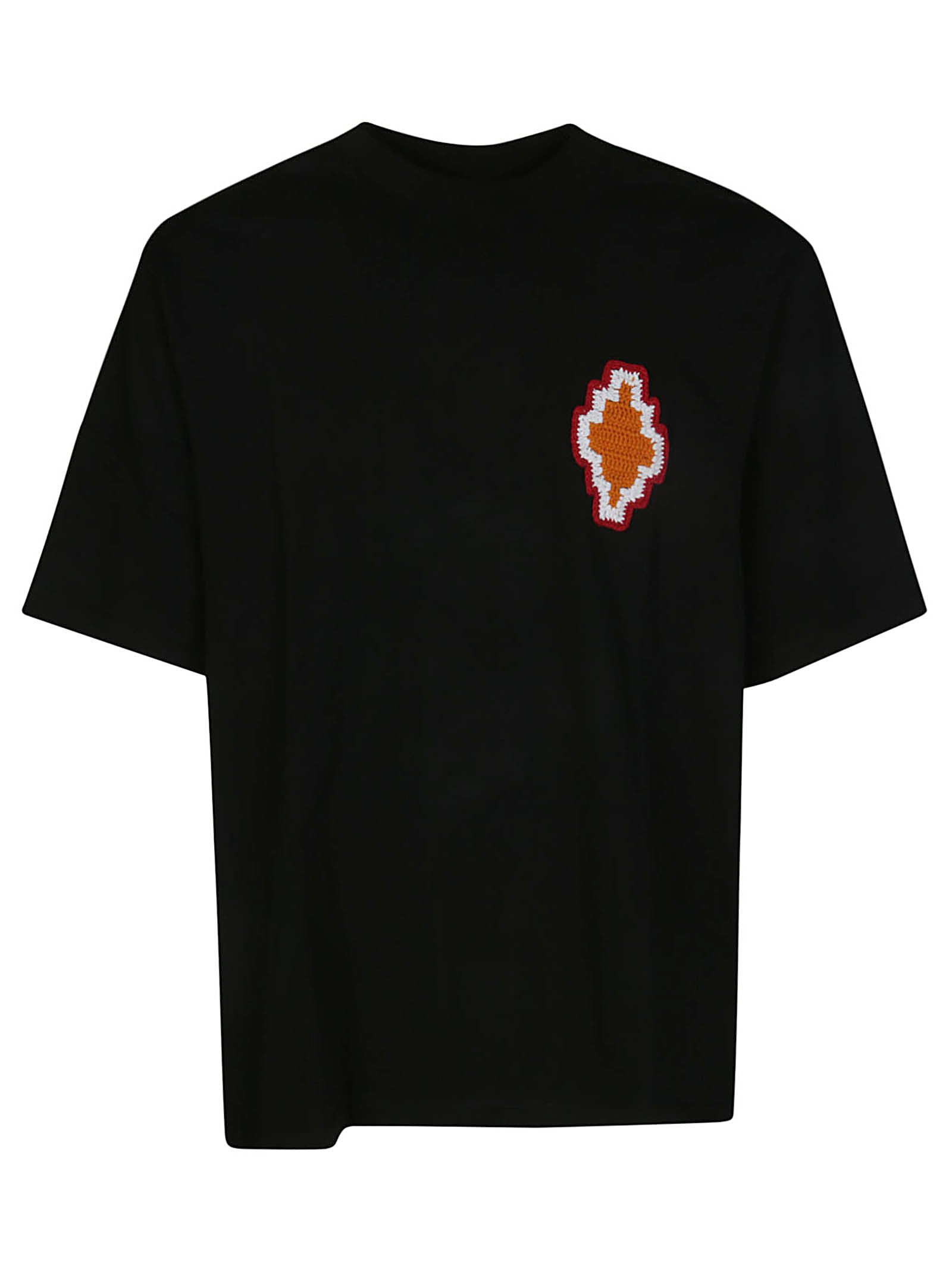 Marcelo Burlon County Of Milan Marcelo Burlon Ts Macrame Patch Over In Nero