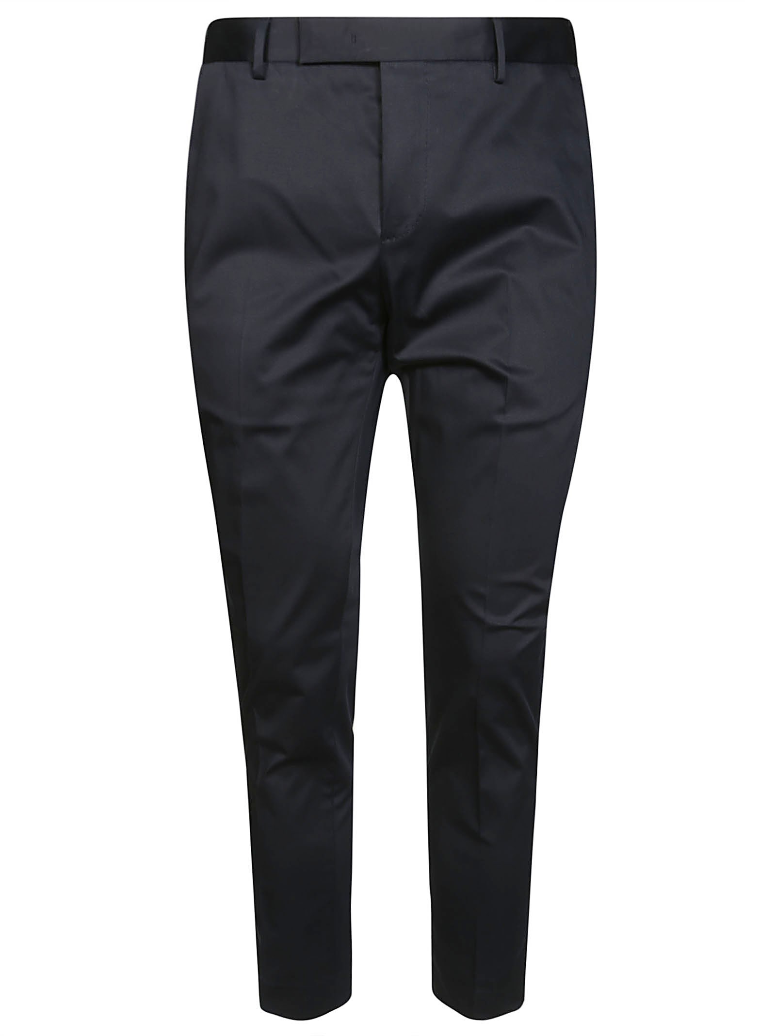 Shop Pt01 Pantalone Dieci Stretch In Blue