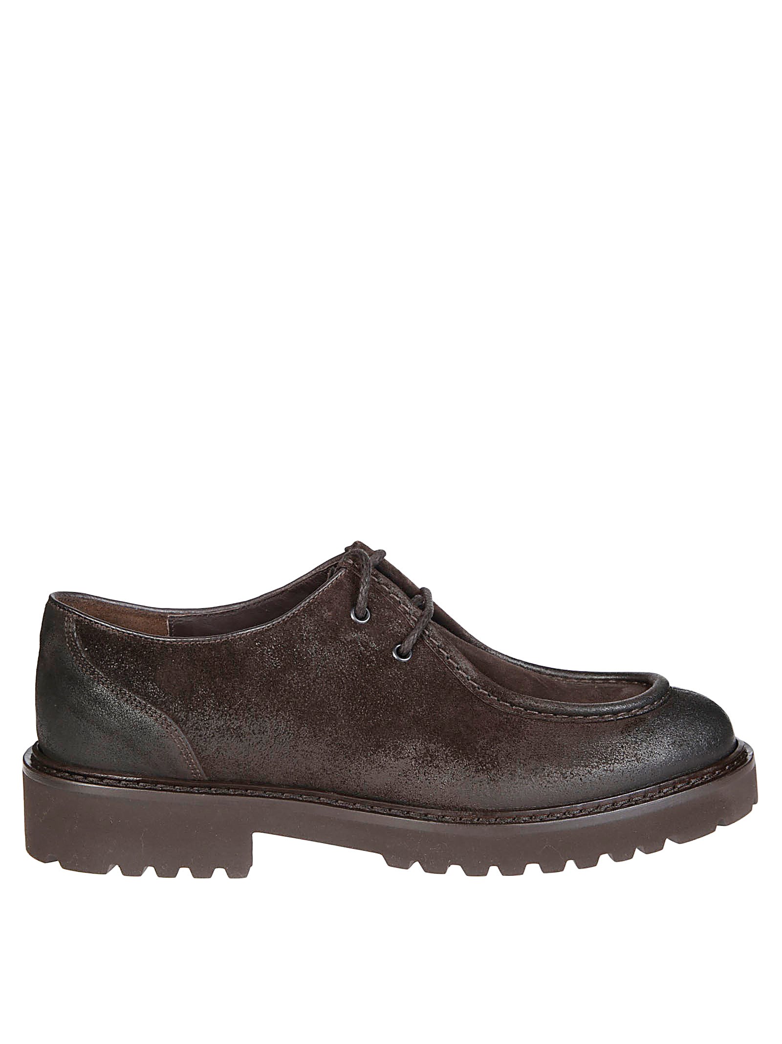 Shop Doucal's Scarpa Fondo Carrarmato In Brown