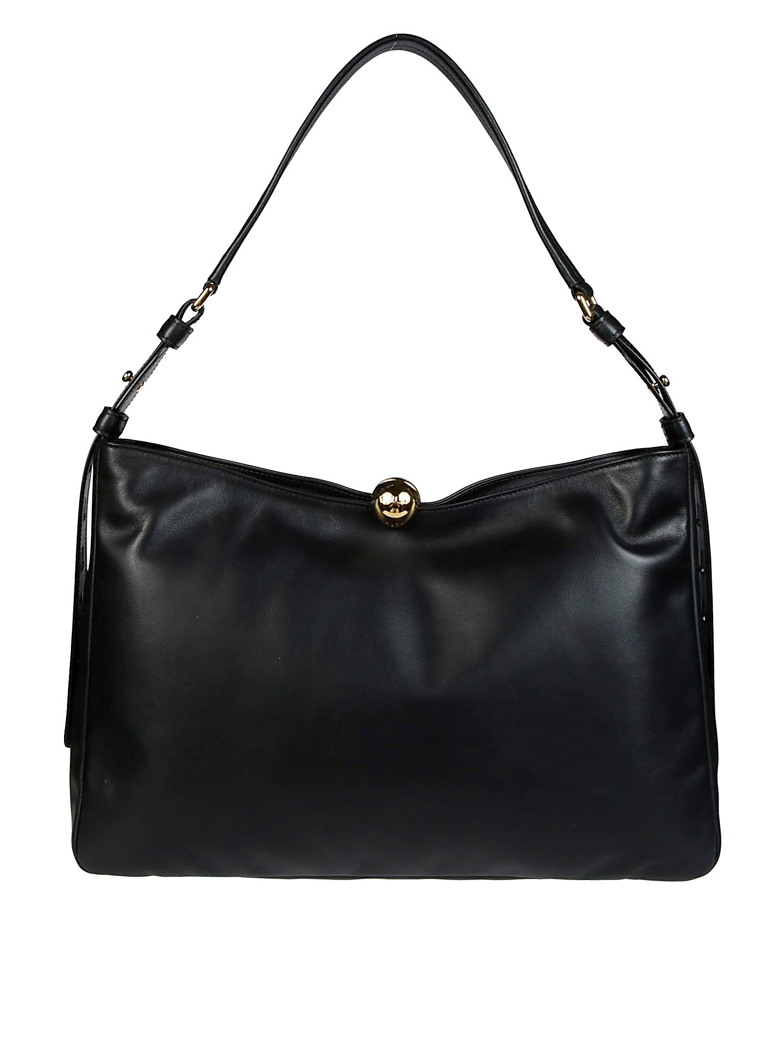 Shop Furla Sfera Soft L Shoulder Bag In Black