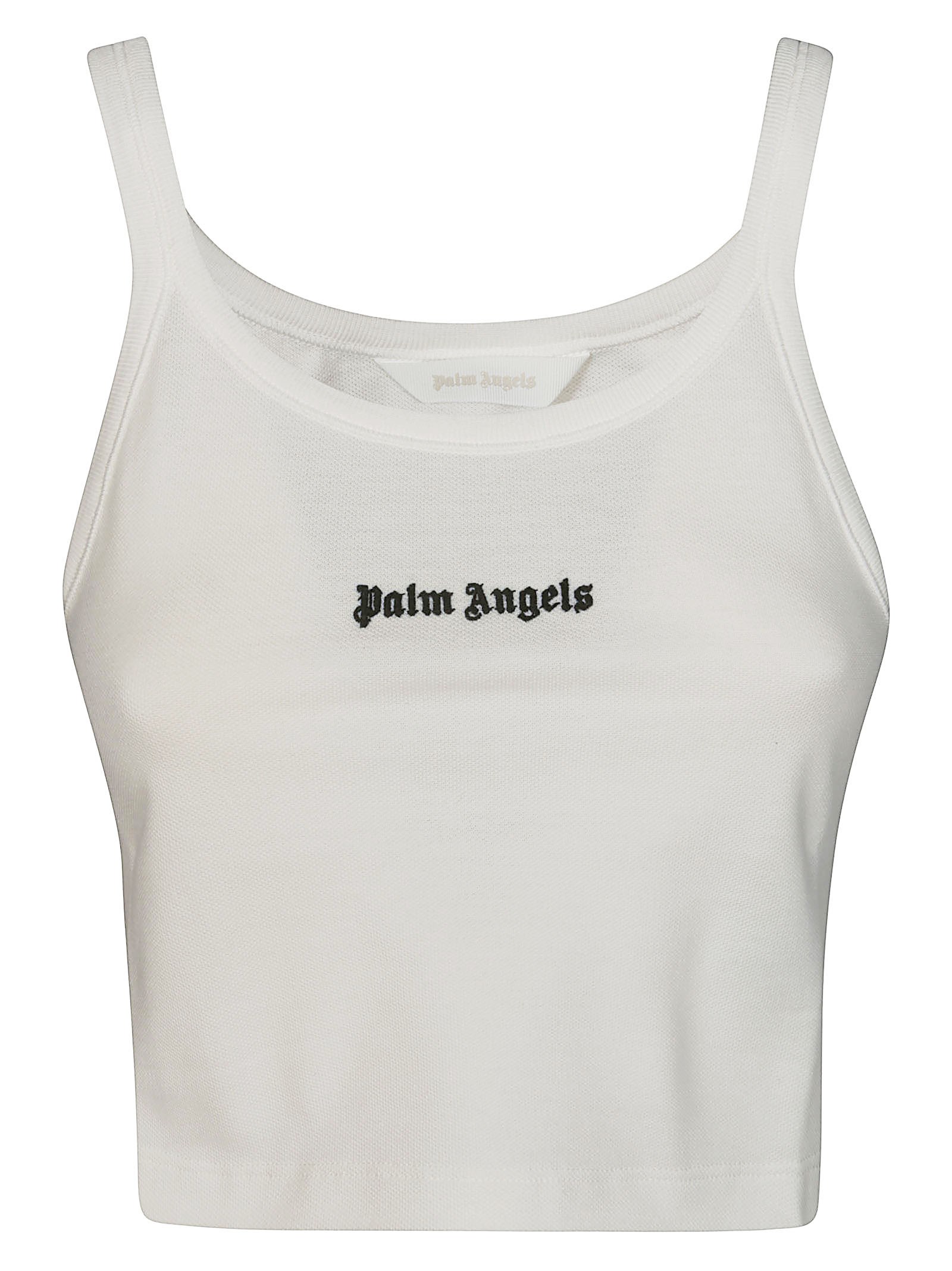 Shop Palm Angels Classic Logo Top In White