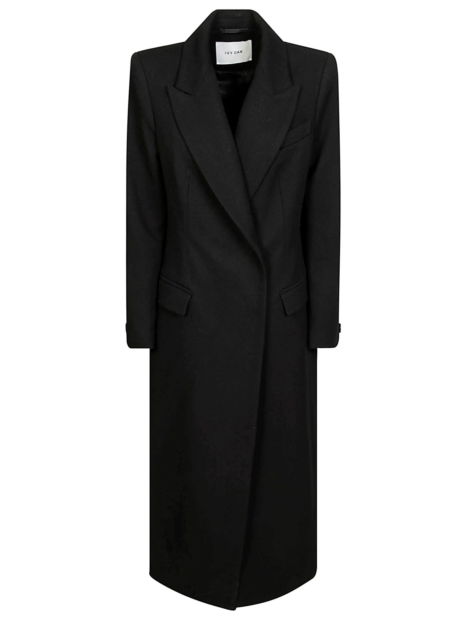 Shop Ivy & Oak Ivy Oak Cynthia Cappotto Fittato In Black