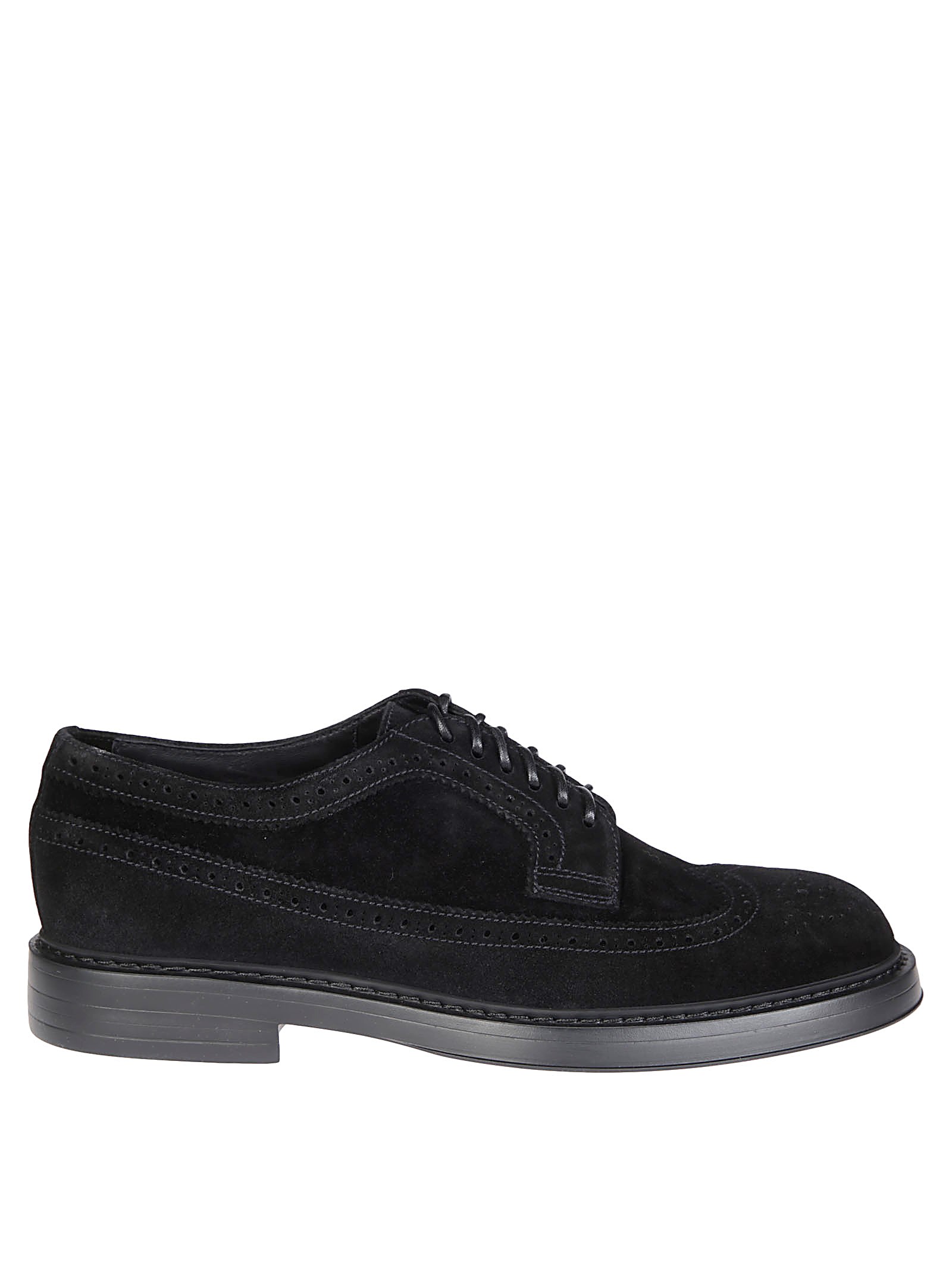 Shop Doucal's Derby Coda Di Rondine In Black