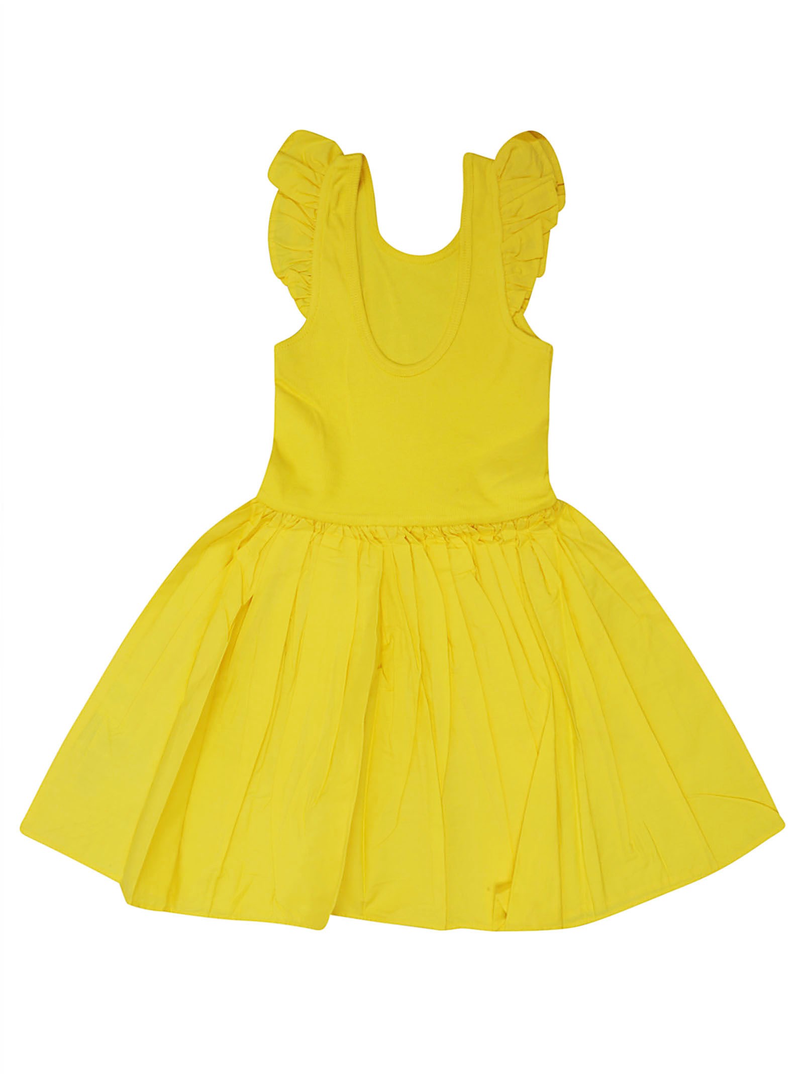 Shop Molo Junior Vestito Tubino In Yellow