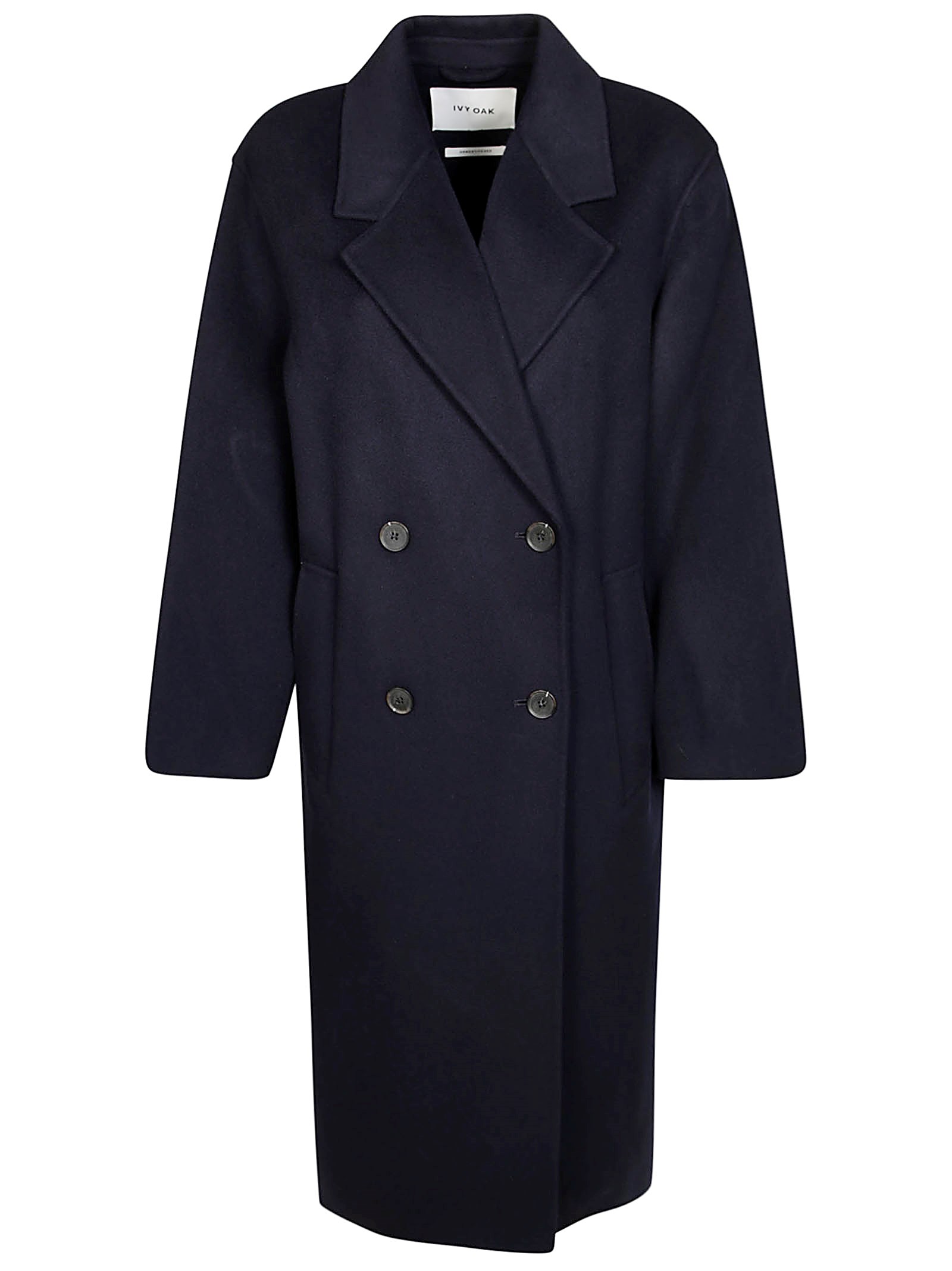 Shop Ivy & Oak Ivy Oak Clara Cappotto Over Double In Blue