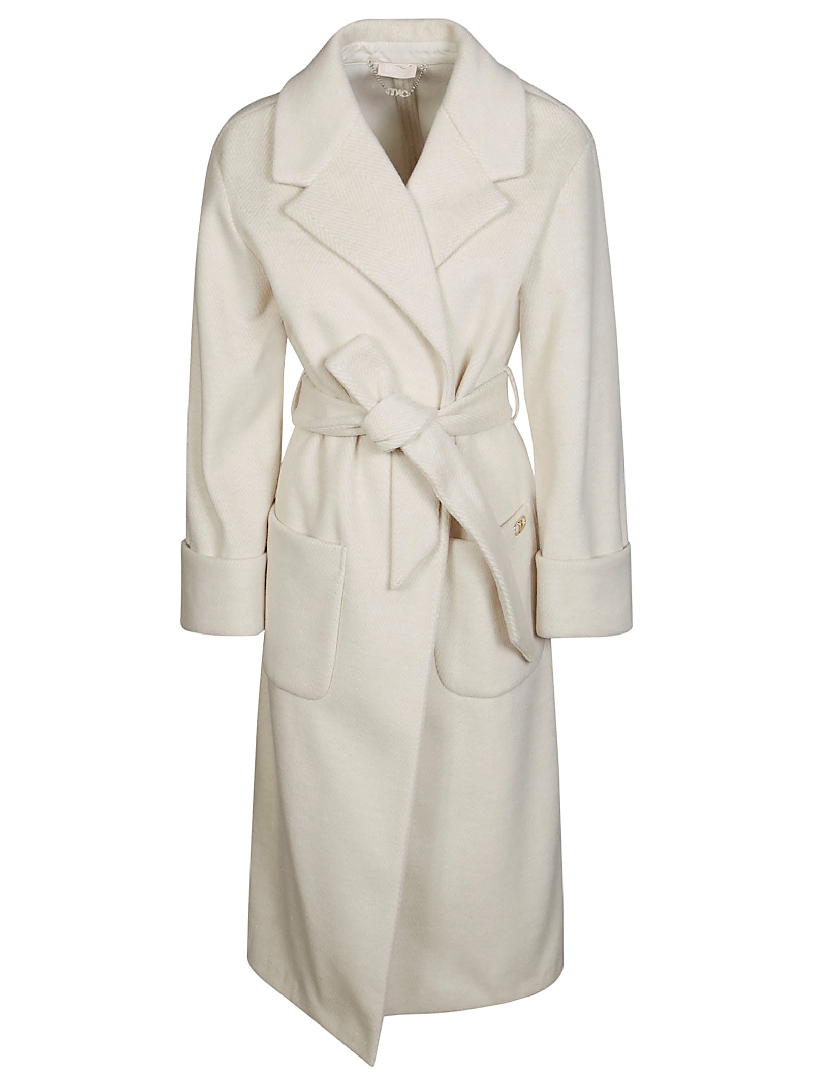 Shop Liujo Cappotto Spinato In White