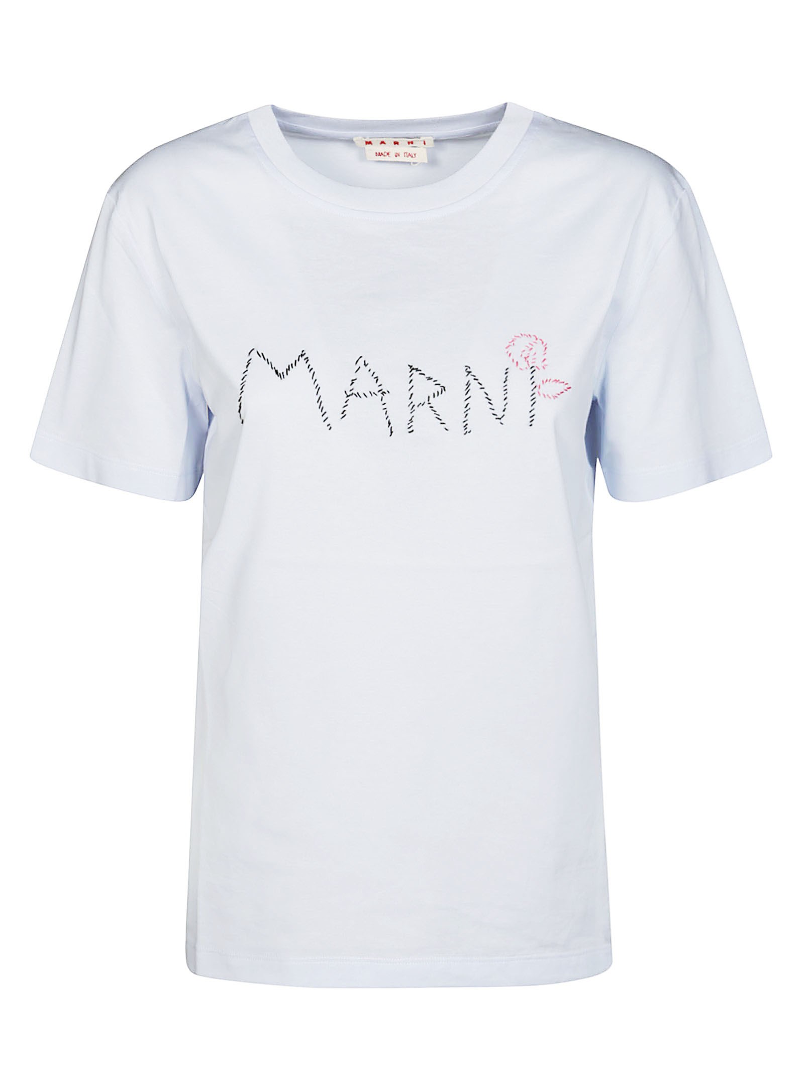 Shop Marni T-shirt Logo In White