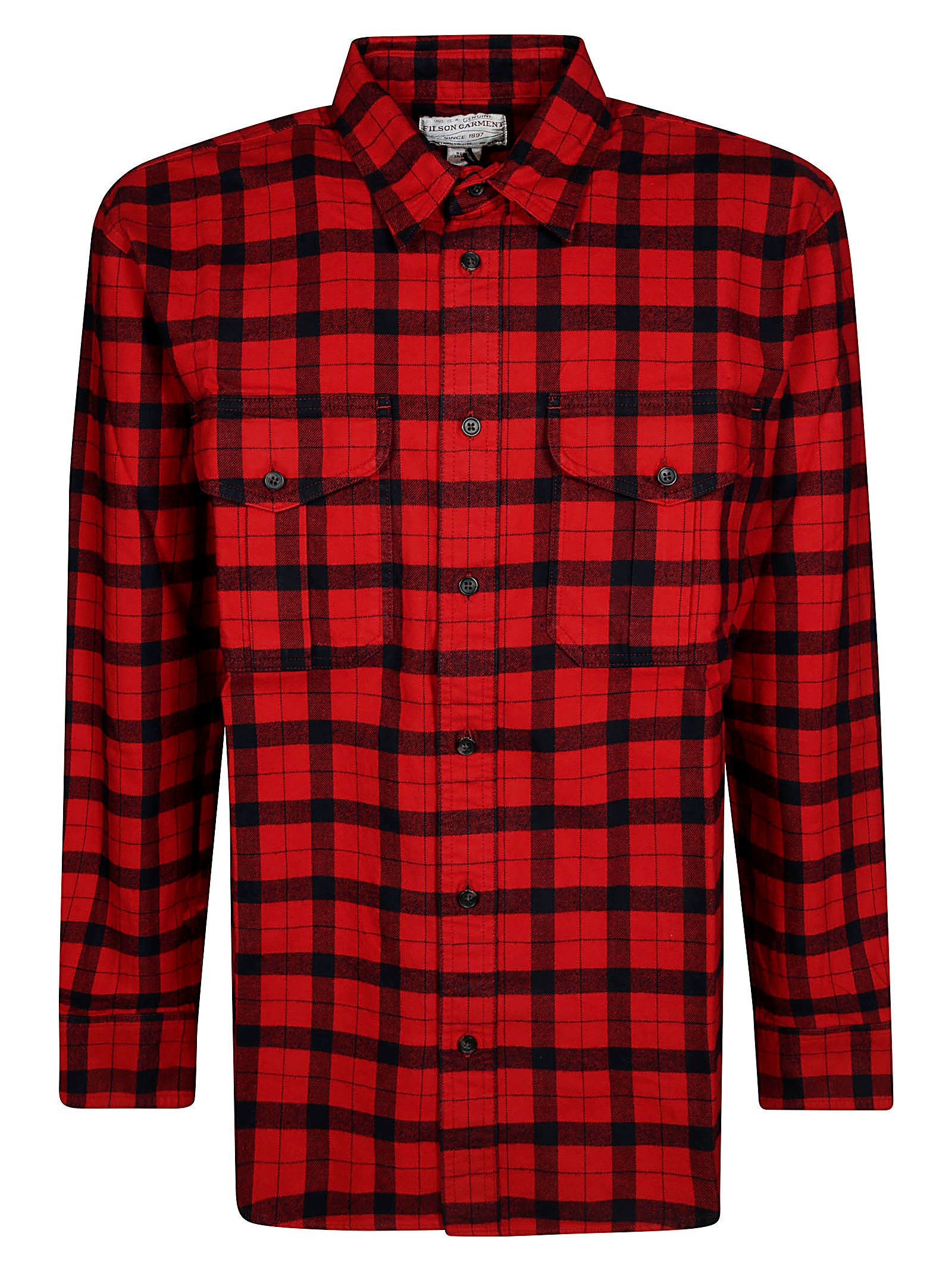 Shop Filson Camicia Check In Red