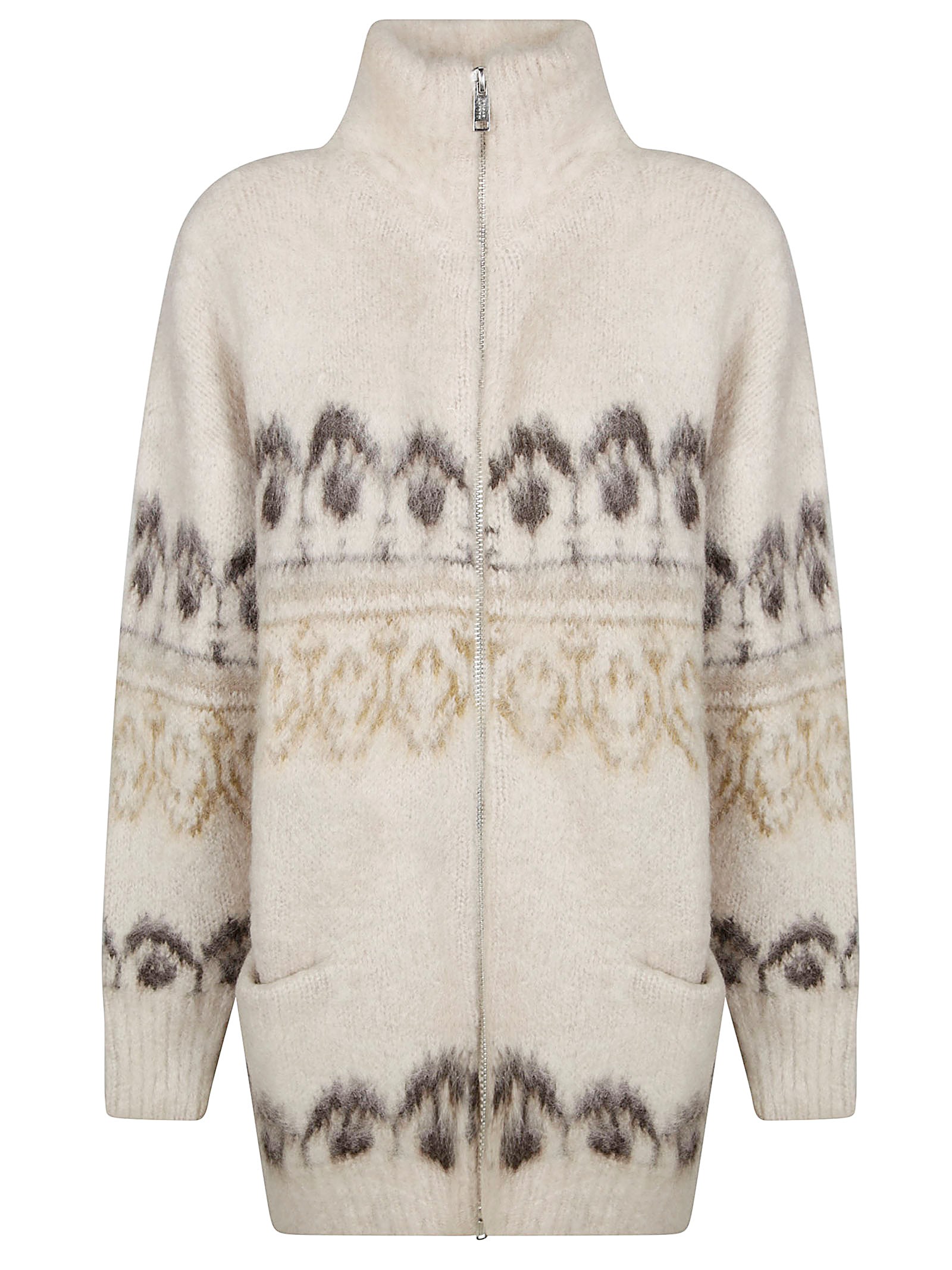 ISABEL MARANT ÉTOILE ETOILE ISABEL MARANT MAGLIONE FULL ZIP JACQUARD 