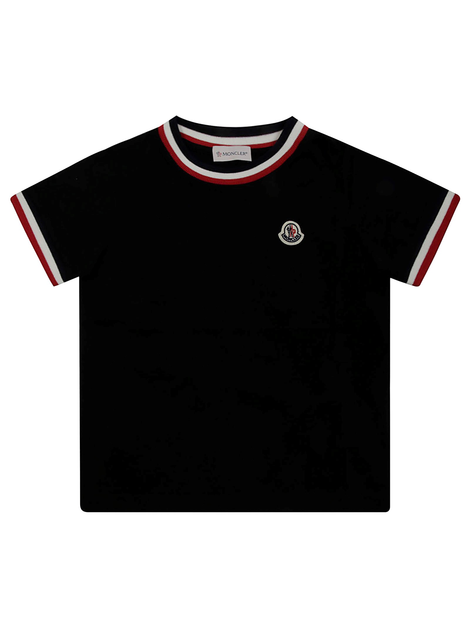 Shop Moncler Ss T-shirt In Black