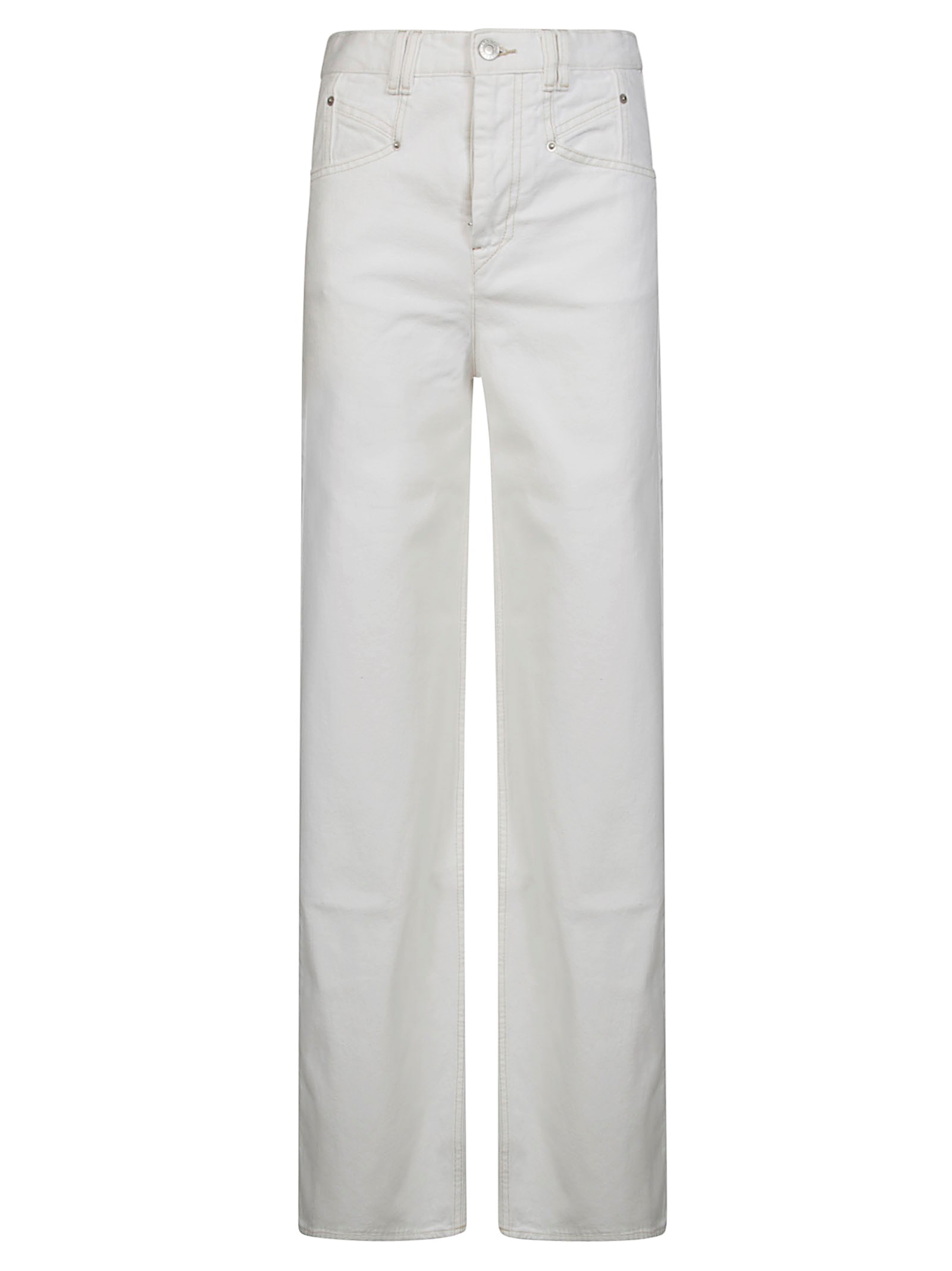 Shop Isabel Marant Étoile Etoile Isabel Marant Denim Tasca Squadrata In White