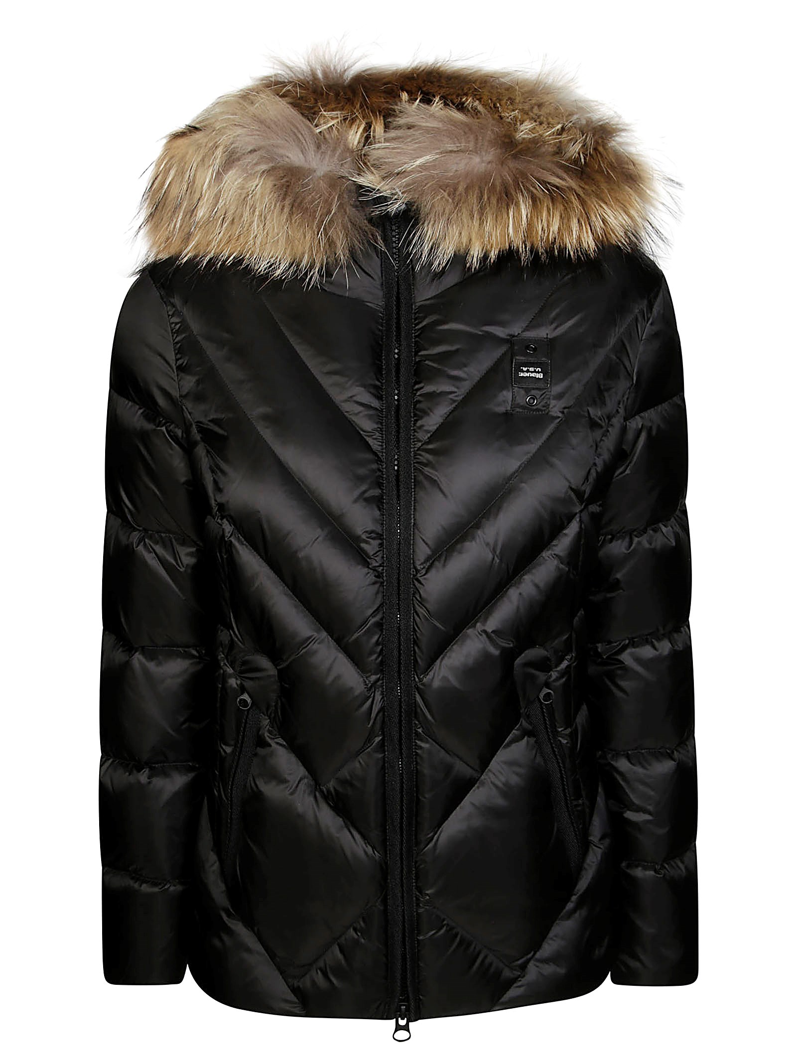 Blauer Alicia Down Jacket With Hood In Black