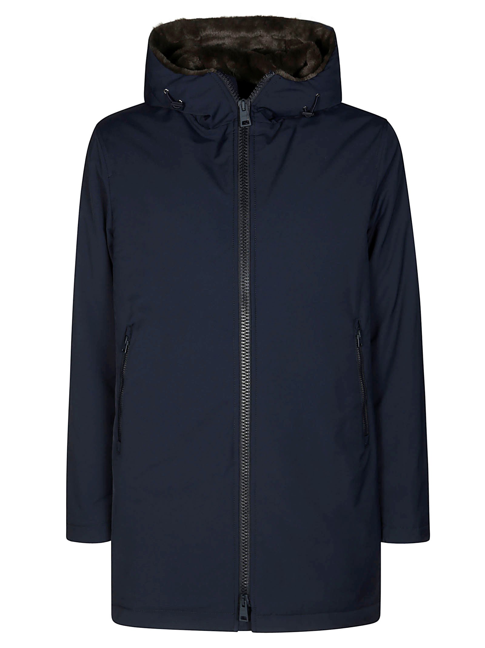 Shop Herno Parka Keystone In Blue