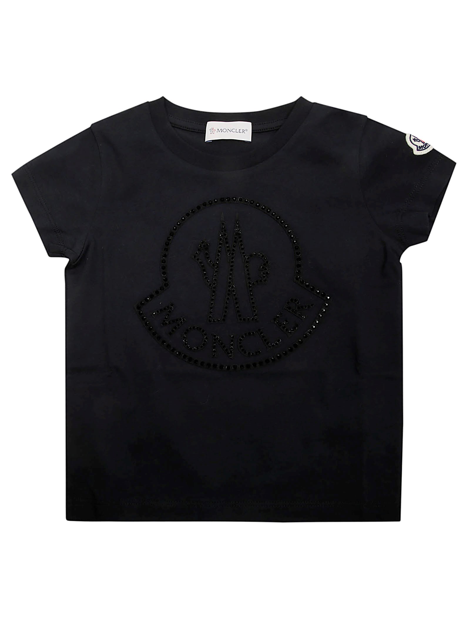 Shop Moncler Ss T-shirt In Black