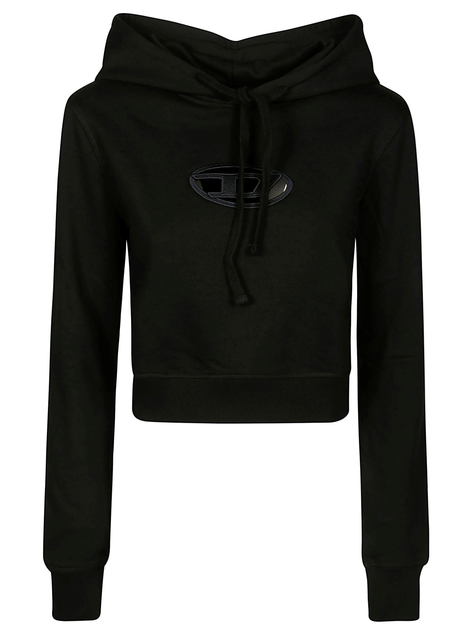 Shop Diesel F-slimmy-hood-od Hoodie Slim In Black