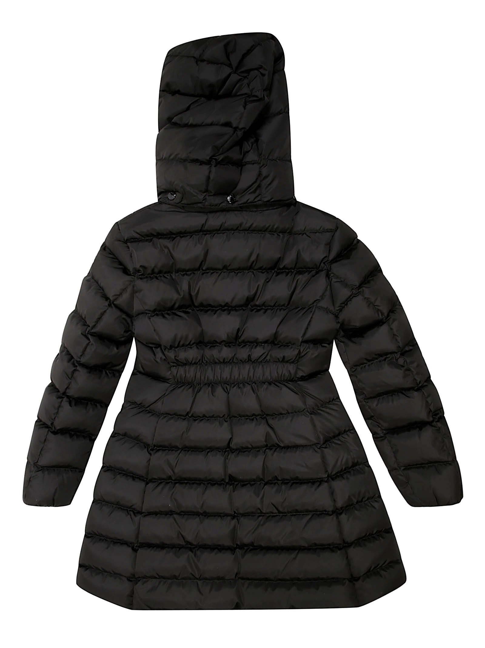 Shop Moncler Charpal Long Coat In Black