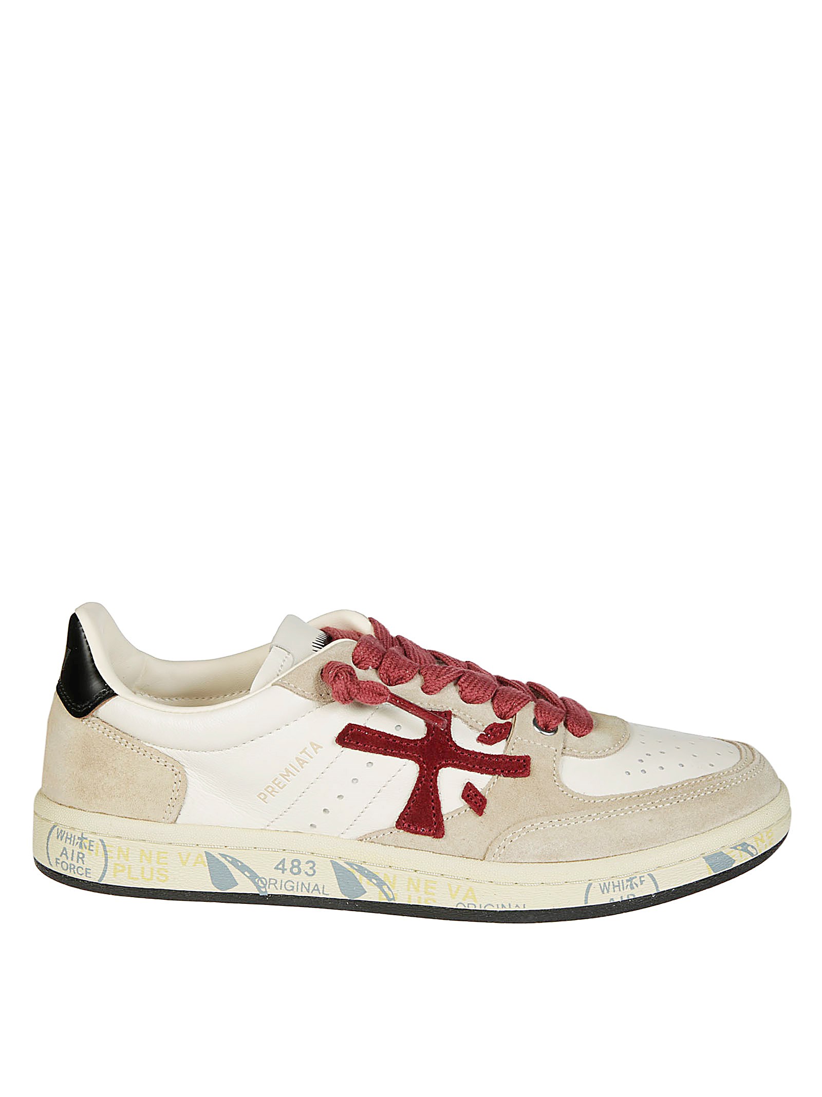 Shop Premiata Sneaker Bskt Var In White