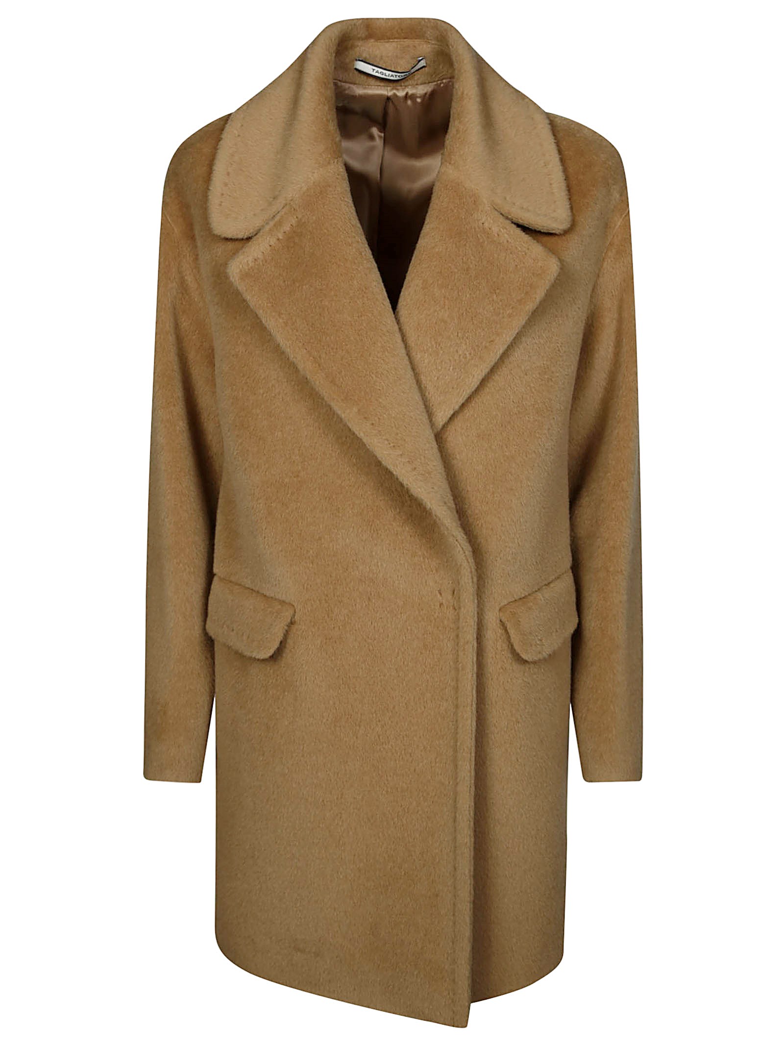 Shop Tagliatore Cappotto Over In Beige