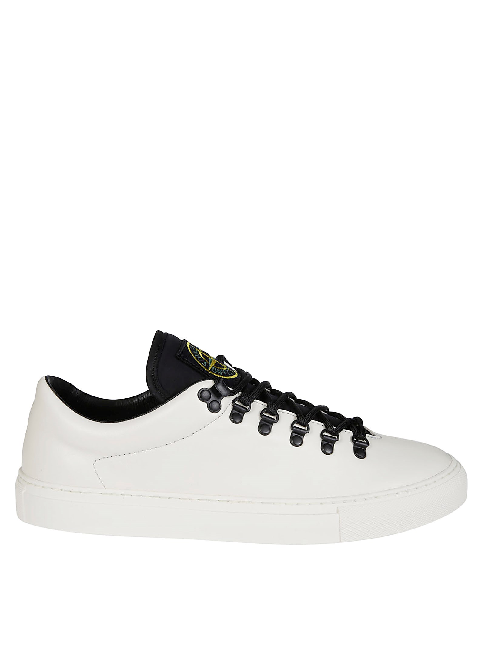 Shop Stone Island Sneakers In Beige