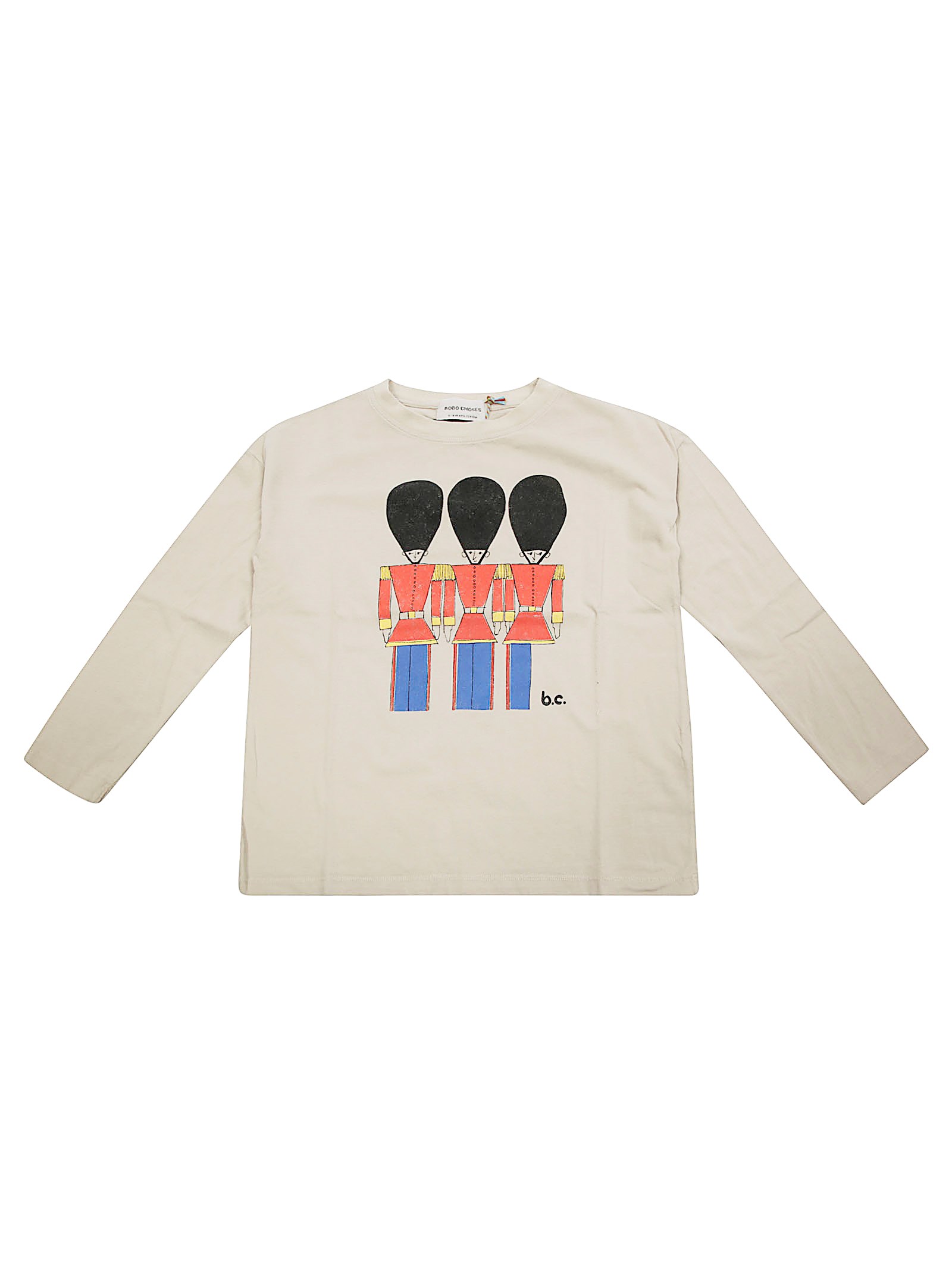 Shop Bobo Choses T Shirt Manica Lunga Guardie Inglesi In White