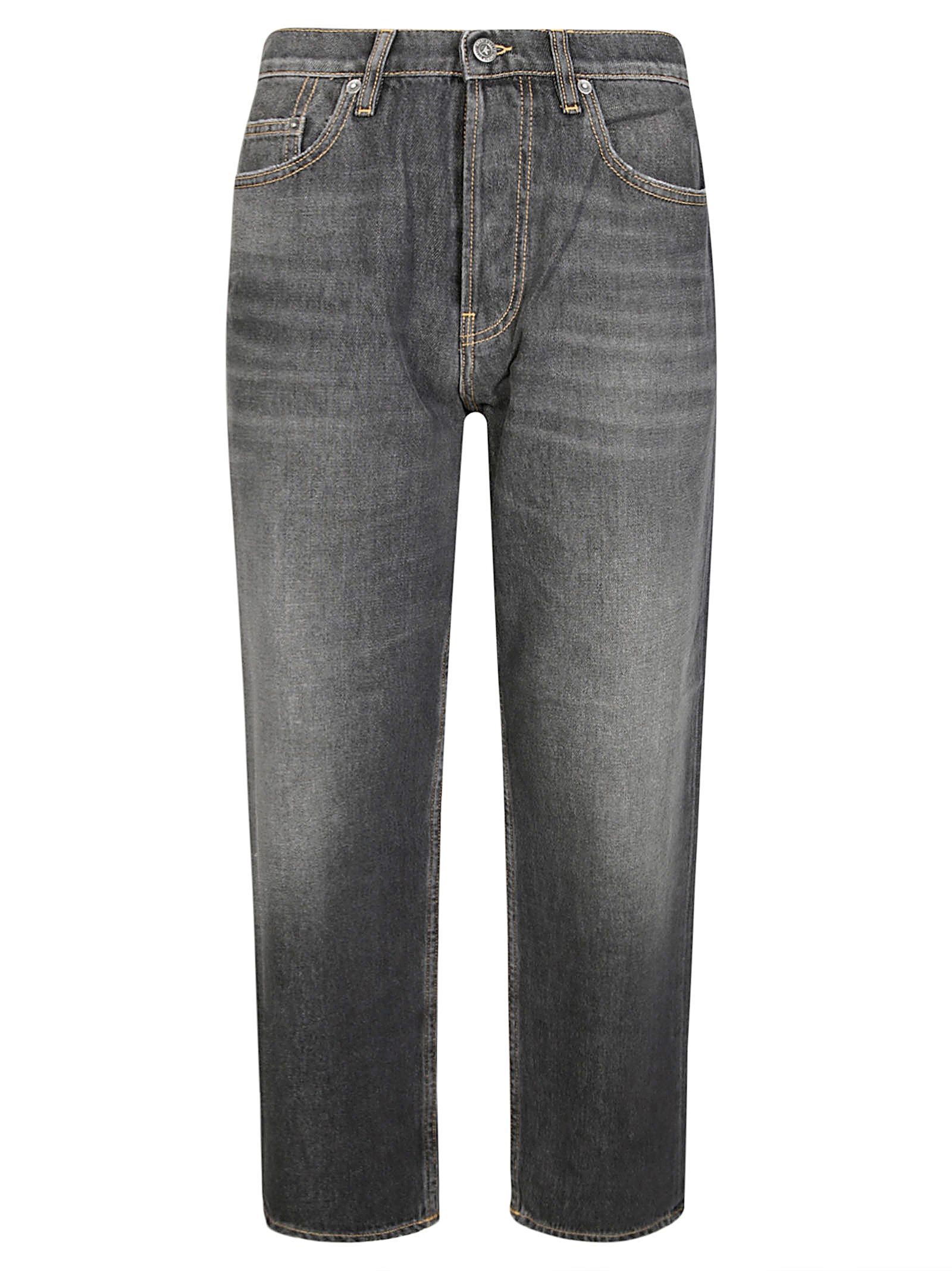 Shop Golden Goose Jeans Skate Denim Washed In Black