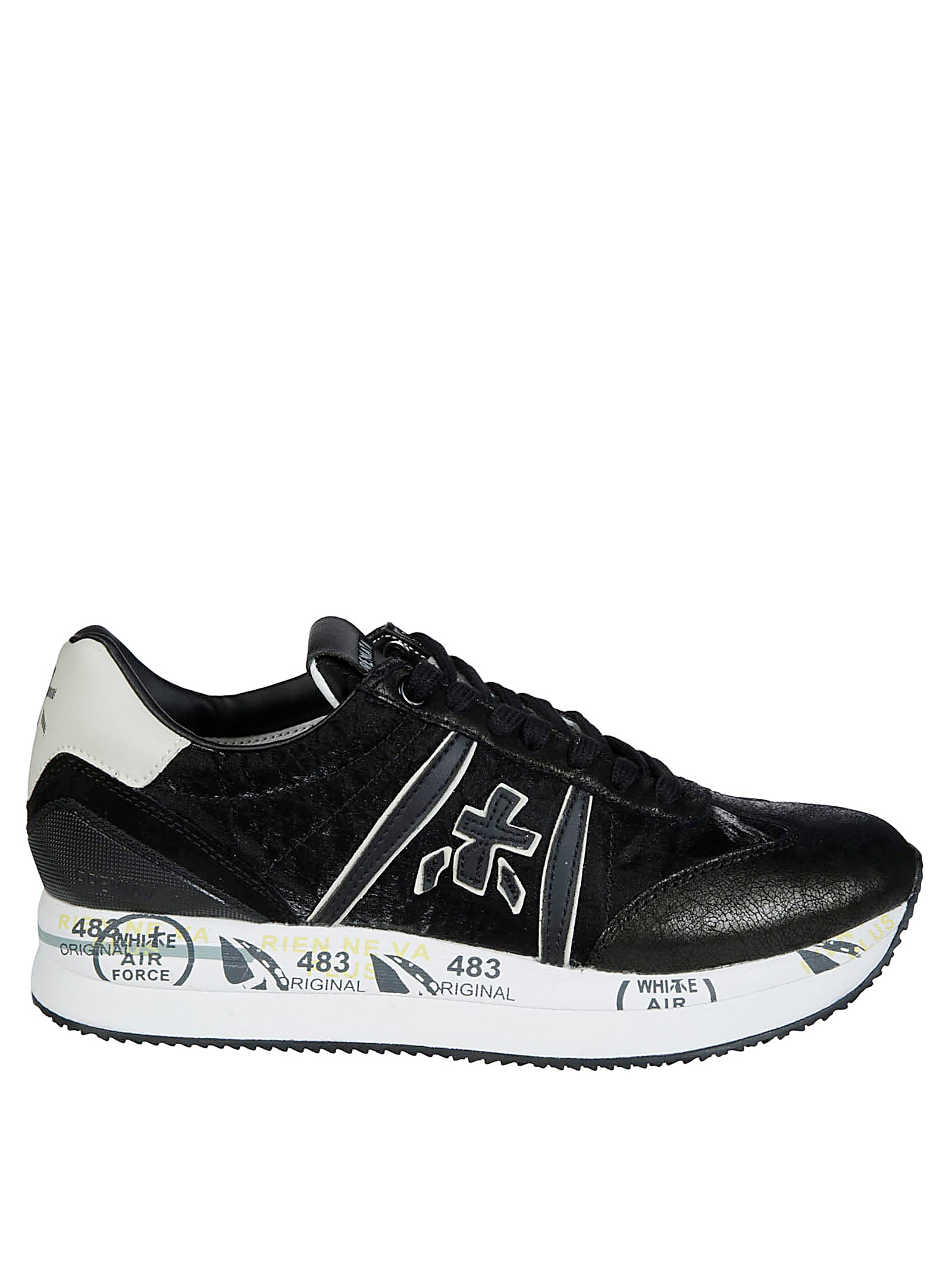 Shop Premiata Sneaker Conny In Black