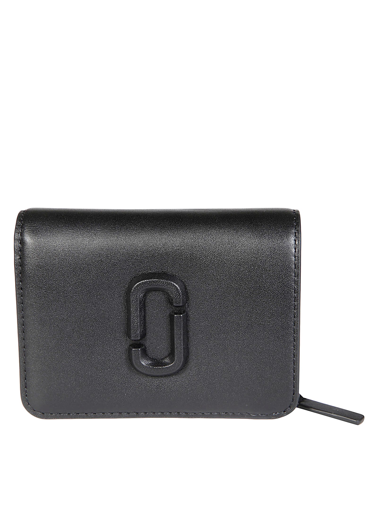 Shop Marc Jacobs The Mini Compact Wallet In Black