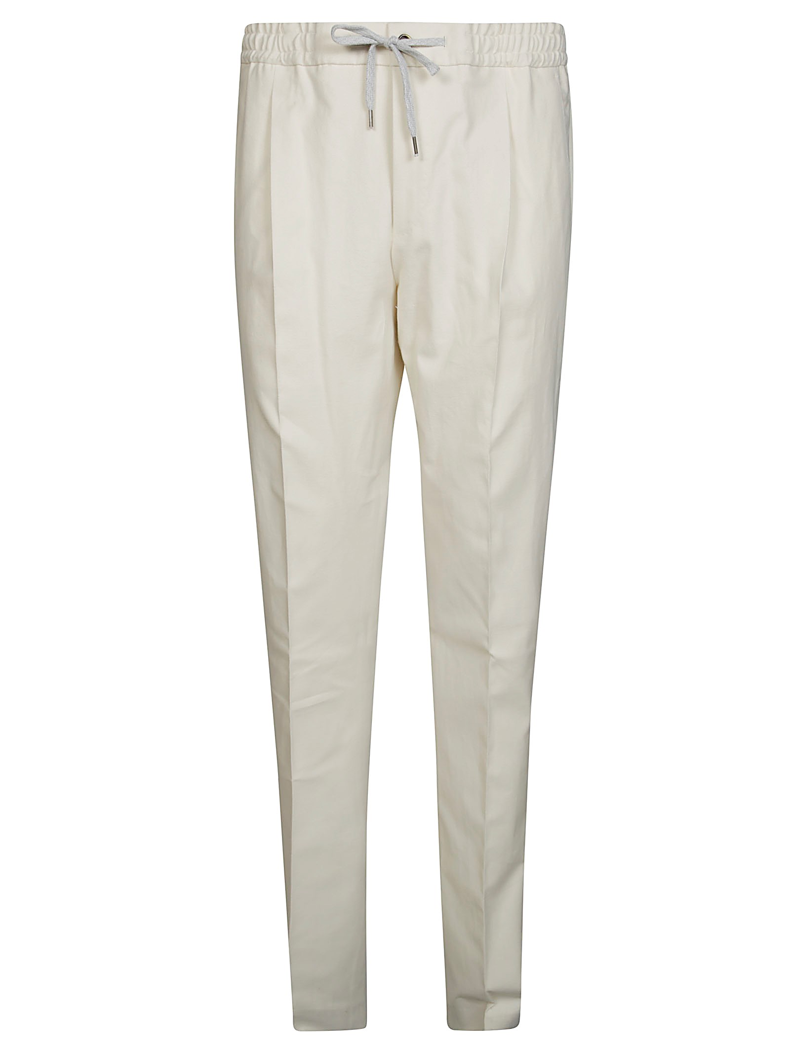 Shop Pt01 Pantalone Stretch Cotton Flannel In White