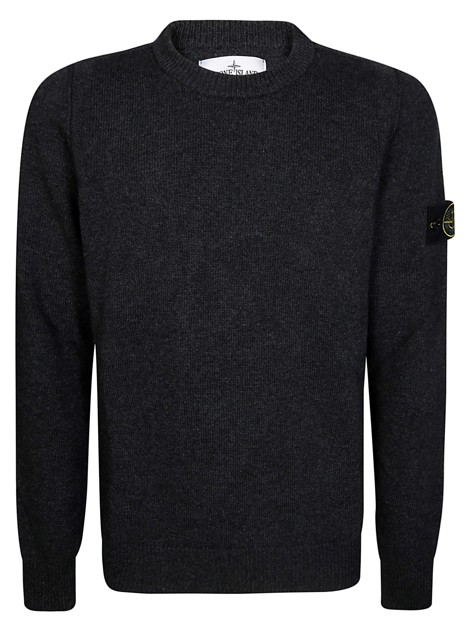 Shop Stone Island Girocollo Lambswool In Gray