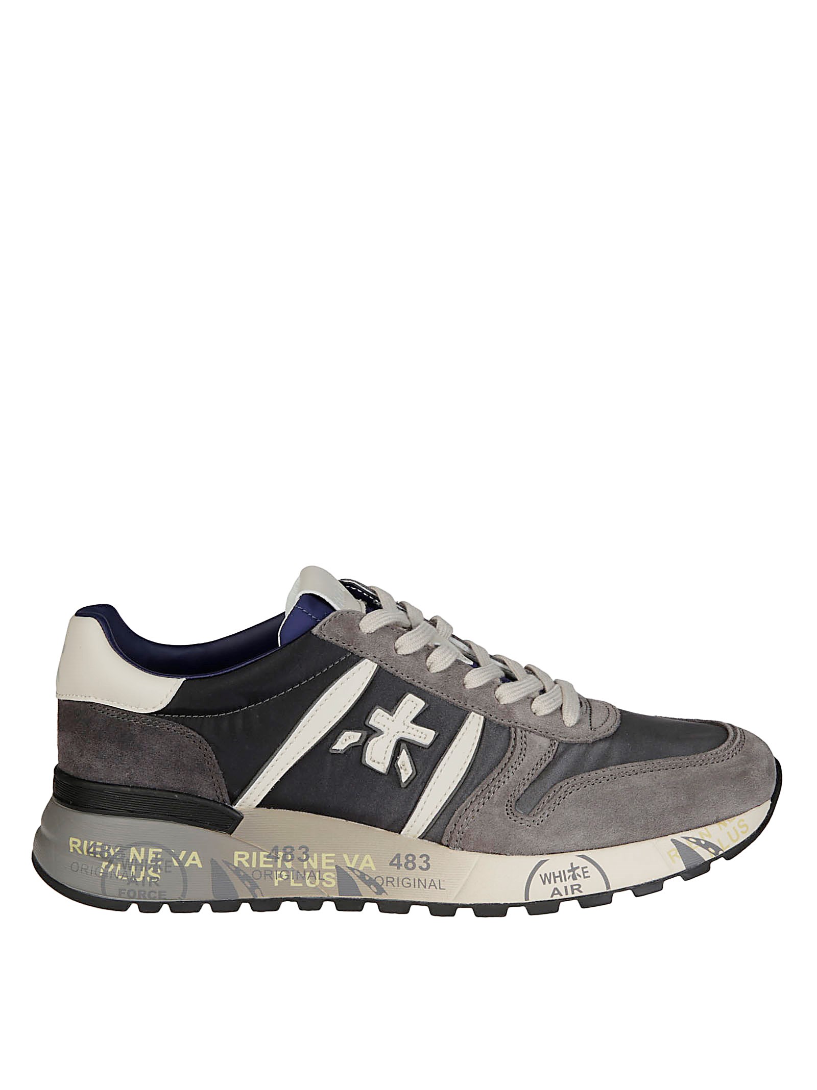 Shop Premiata Sneaker Lander In Gray