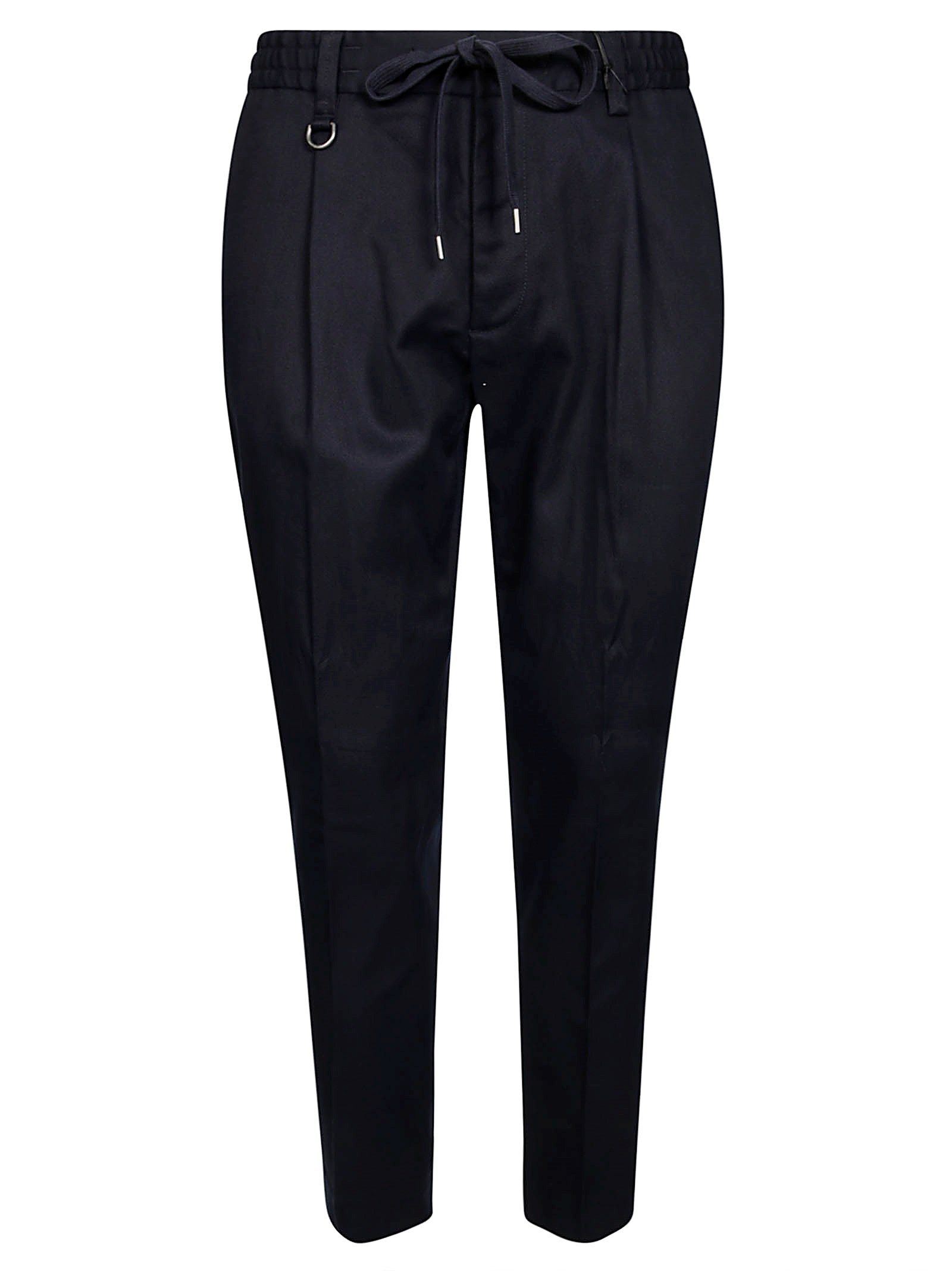 Shop Paolo Pecora Pantalone Laccio Cotone In Blue