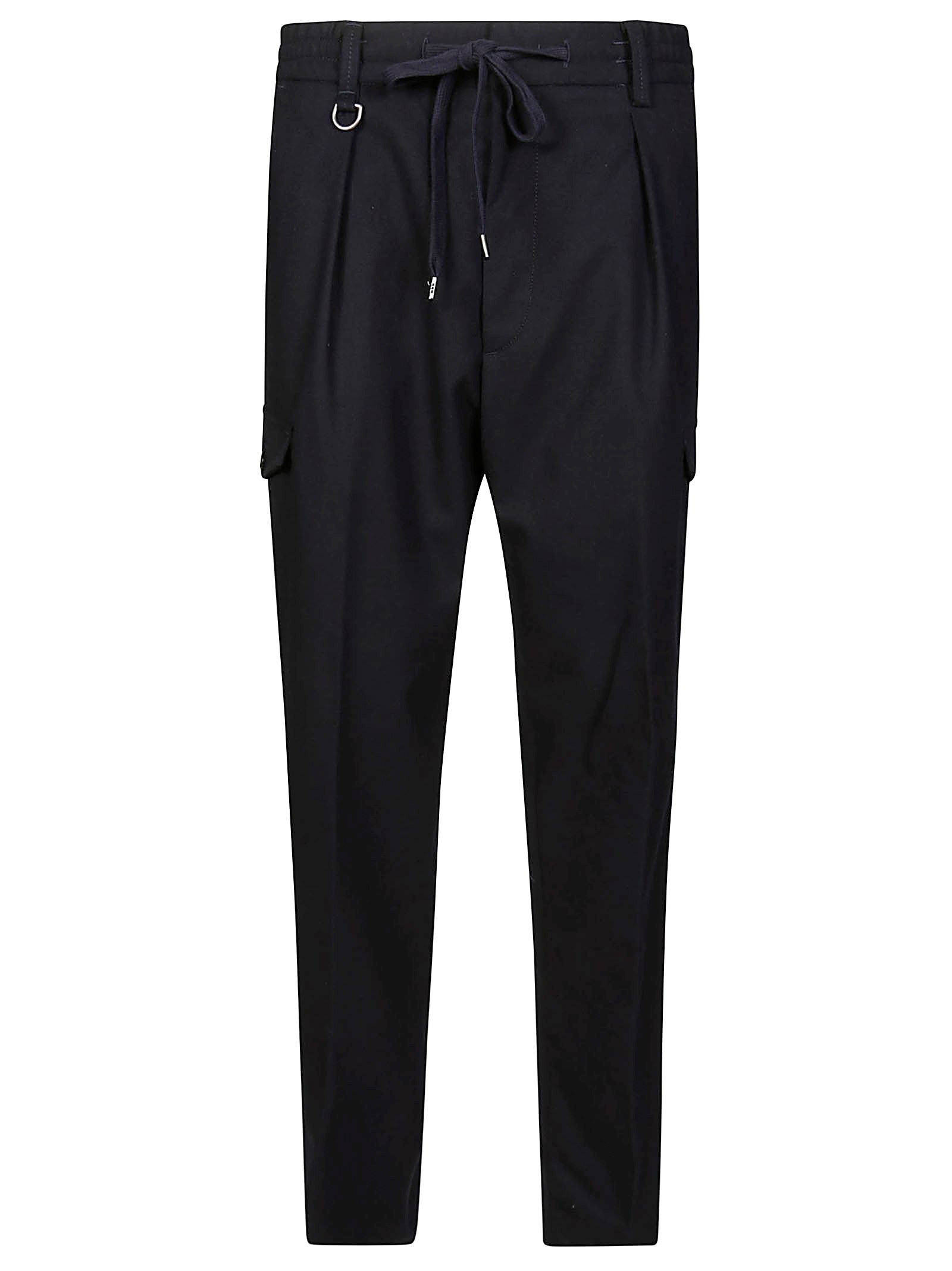 Shop Paolo Pecora Pantalone Tascone Flanella In Blue