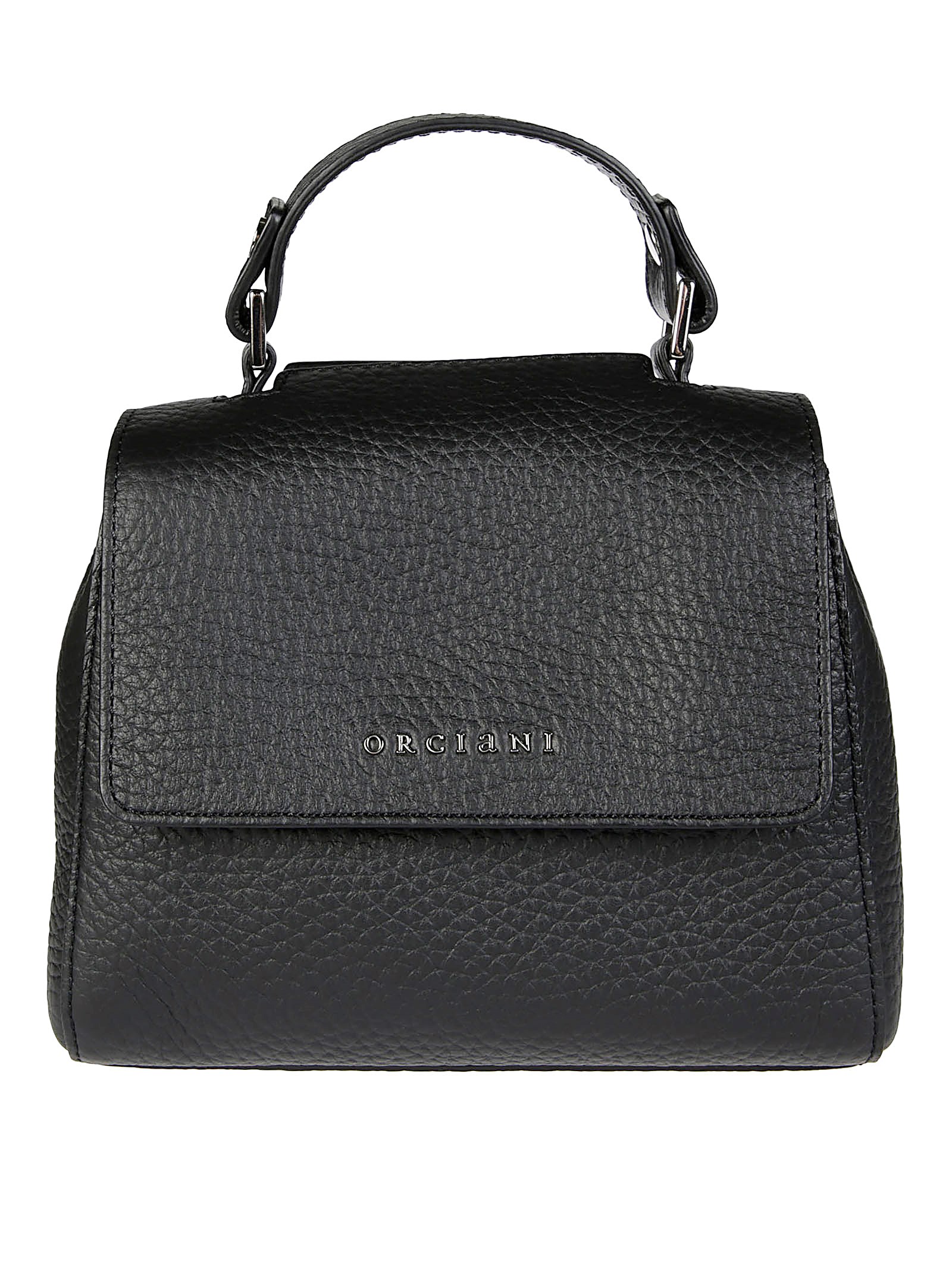 Shop Orciani Sveva Soft Mini Pelle In Black