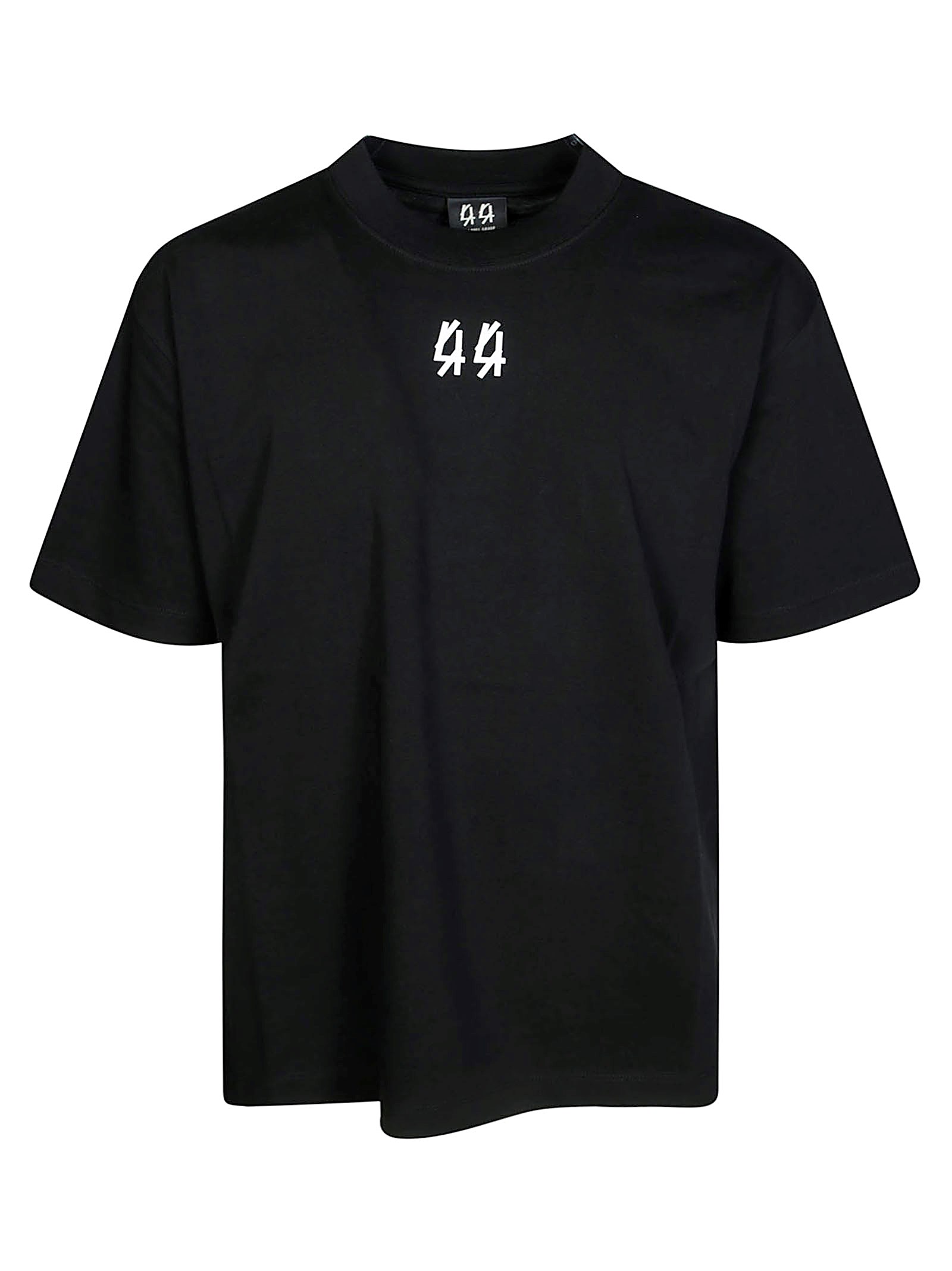 Shop 44 Label Group T-shirt Logo Collo Crinkle In Black