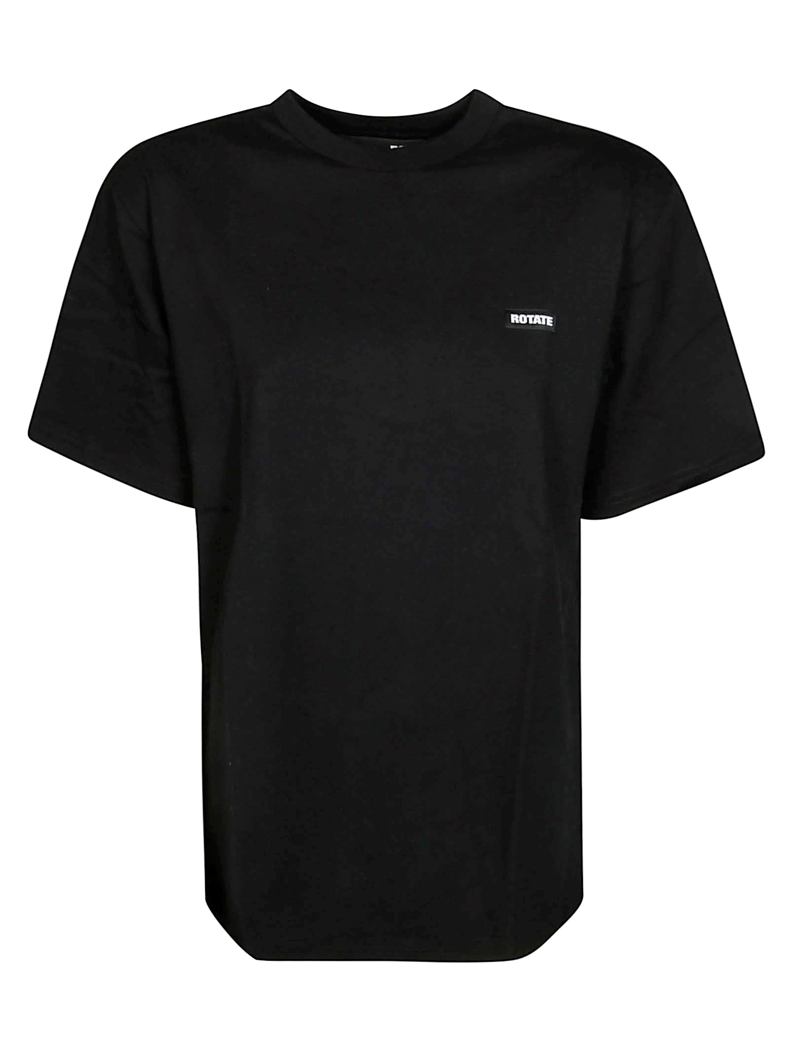 Shop Rotate Birger Christensen Rotate T-shirt Logo Over In Black