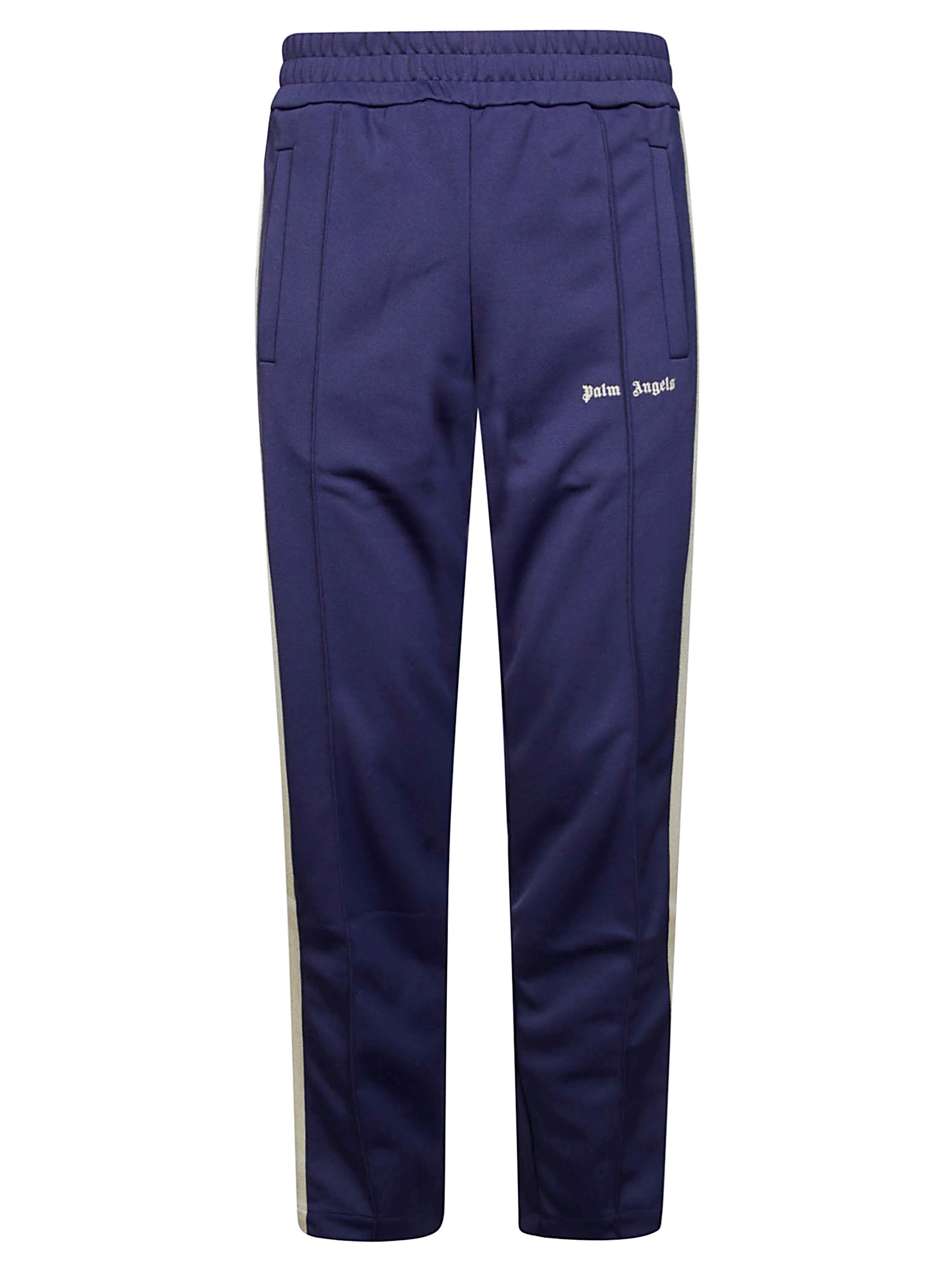 Shop Palm Angels Classic Logo Track Pants In Blue