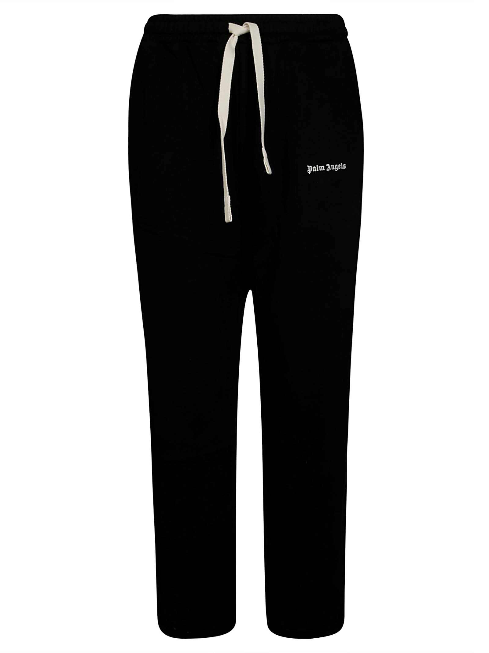 Shop Palm Angels Classic Logo Sweatpants In Black