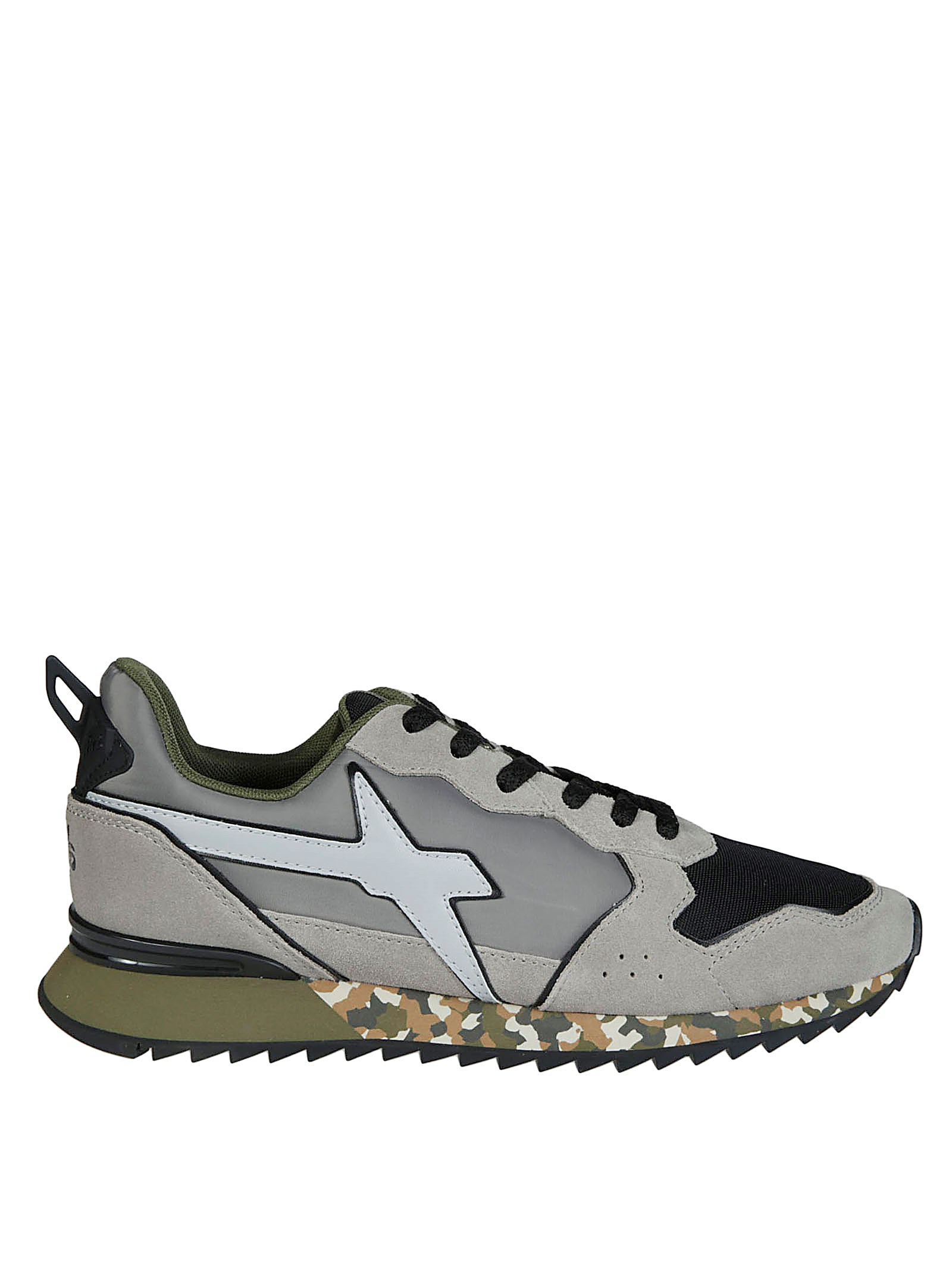 Shop W6yz Sneakers Jet Suede Nylon In Gray