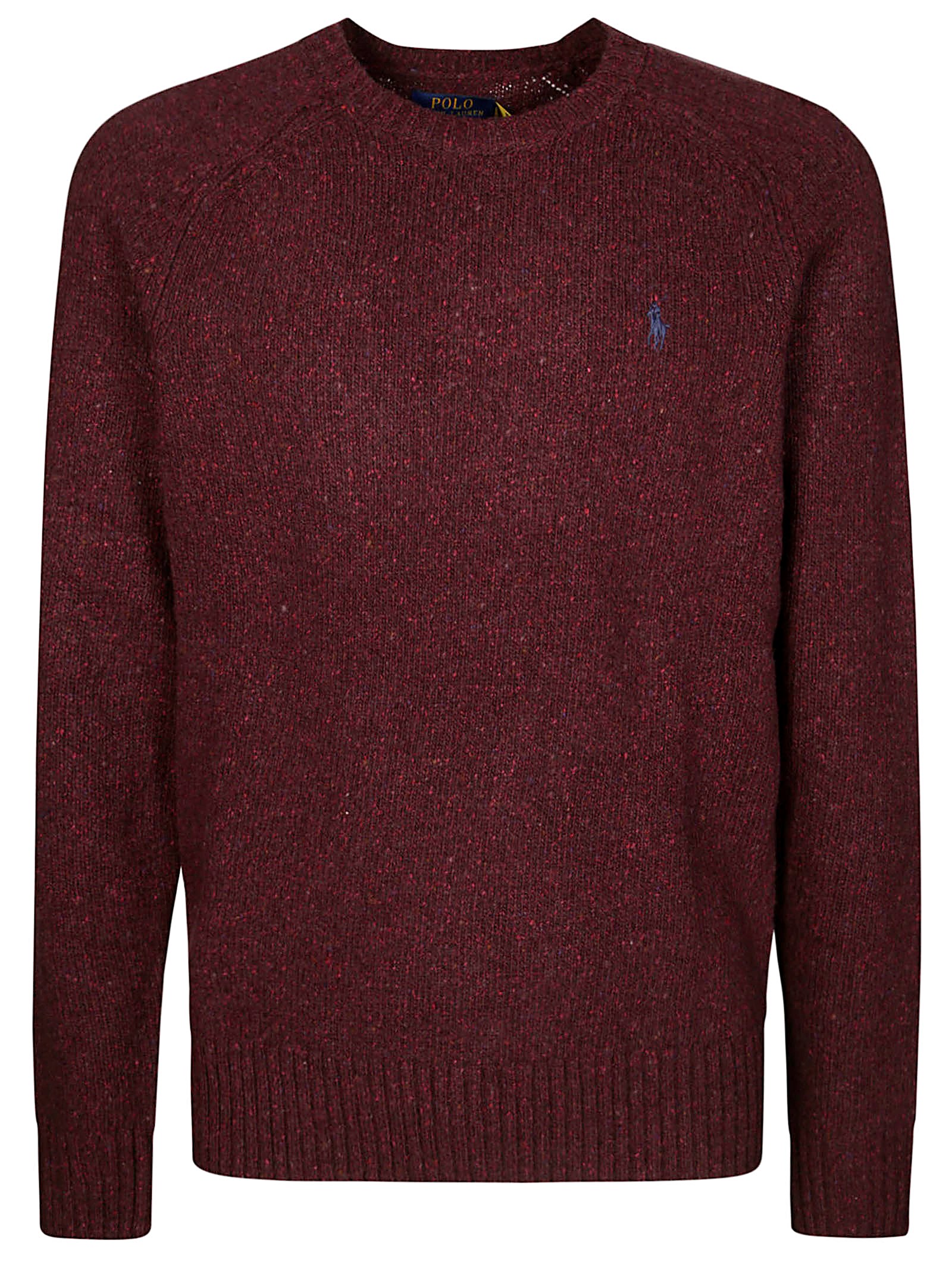Polo Ralph Lauren Ralph Lauren Cable Knit Jumper Burgundy In Bordeaux