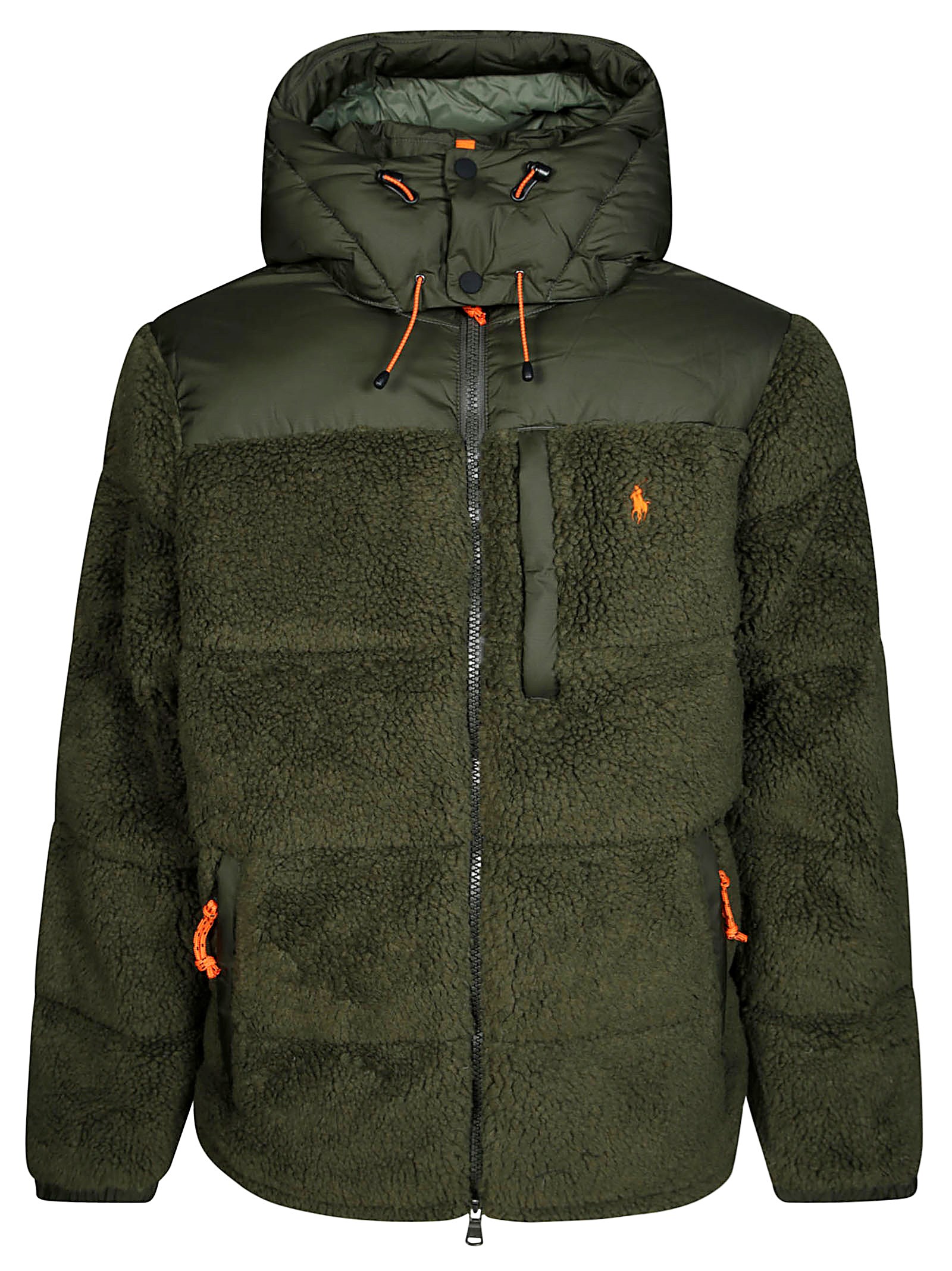 Polo Ralph Lauren Bomber Imbottito Cappuccio Removibile In Green