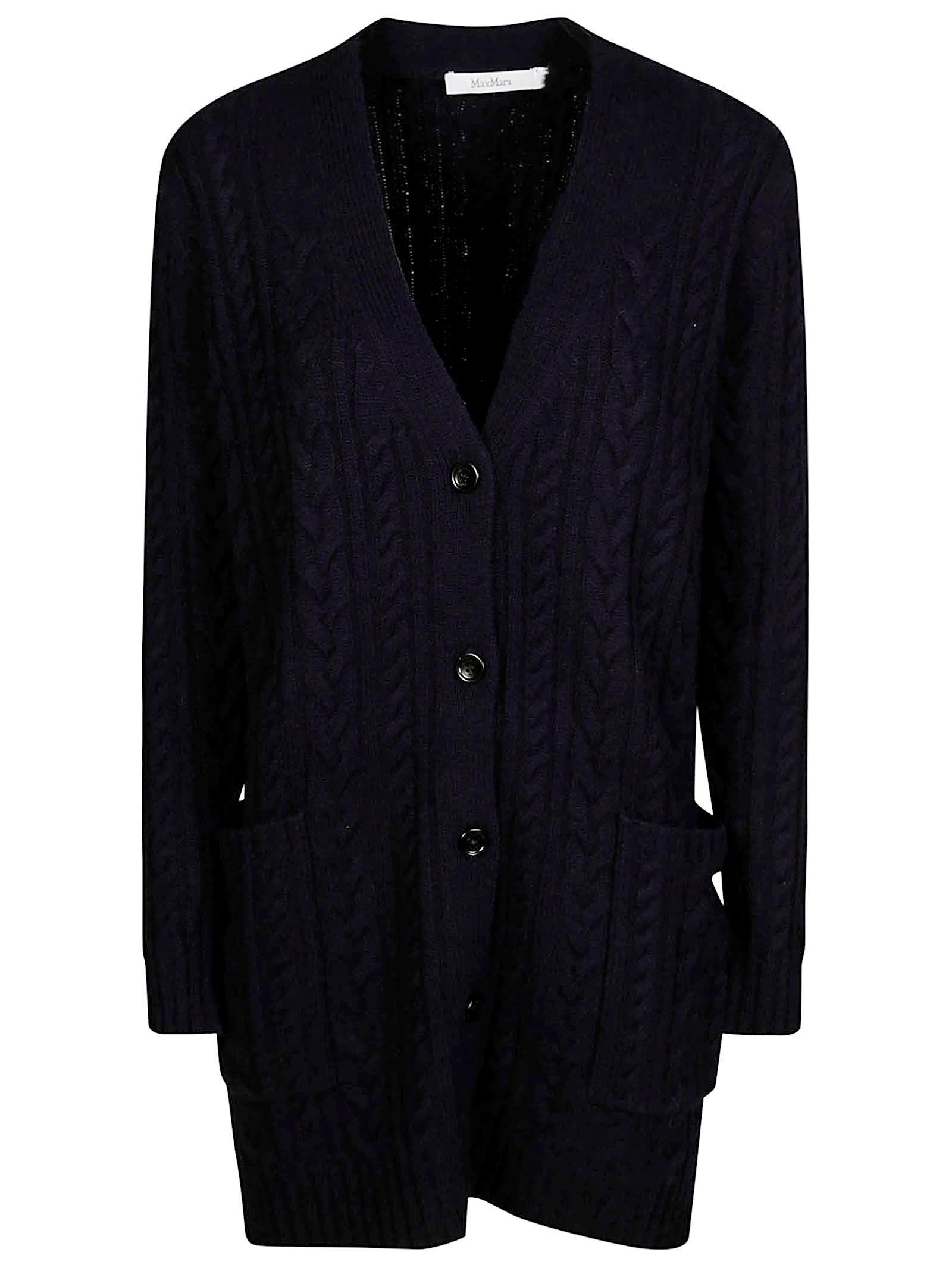 Max Mara Calotta Cardigan Trecce In Blue