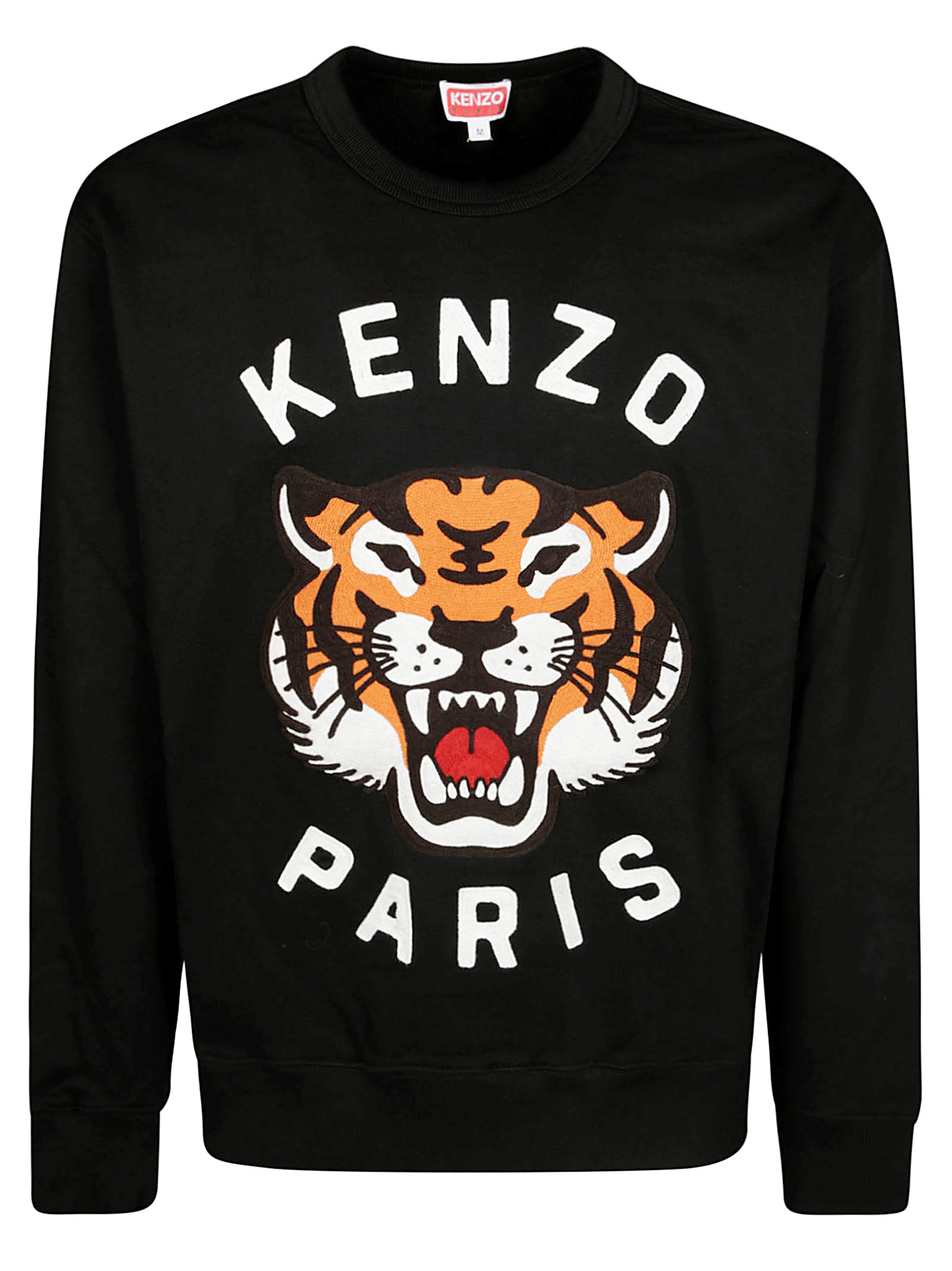 Kenzo Felpa Girocollo Tigre In Black