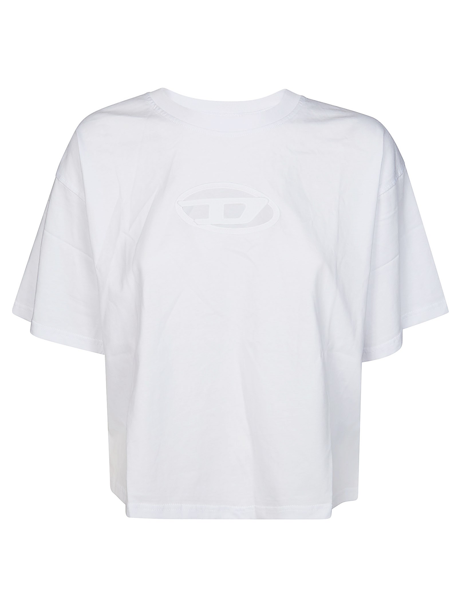 Diesel T-buxtcrop-od In White
